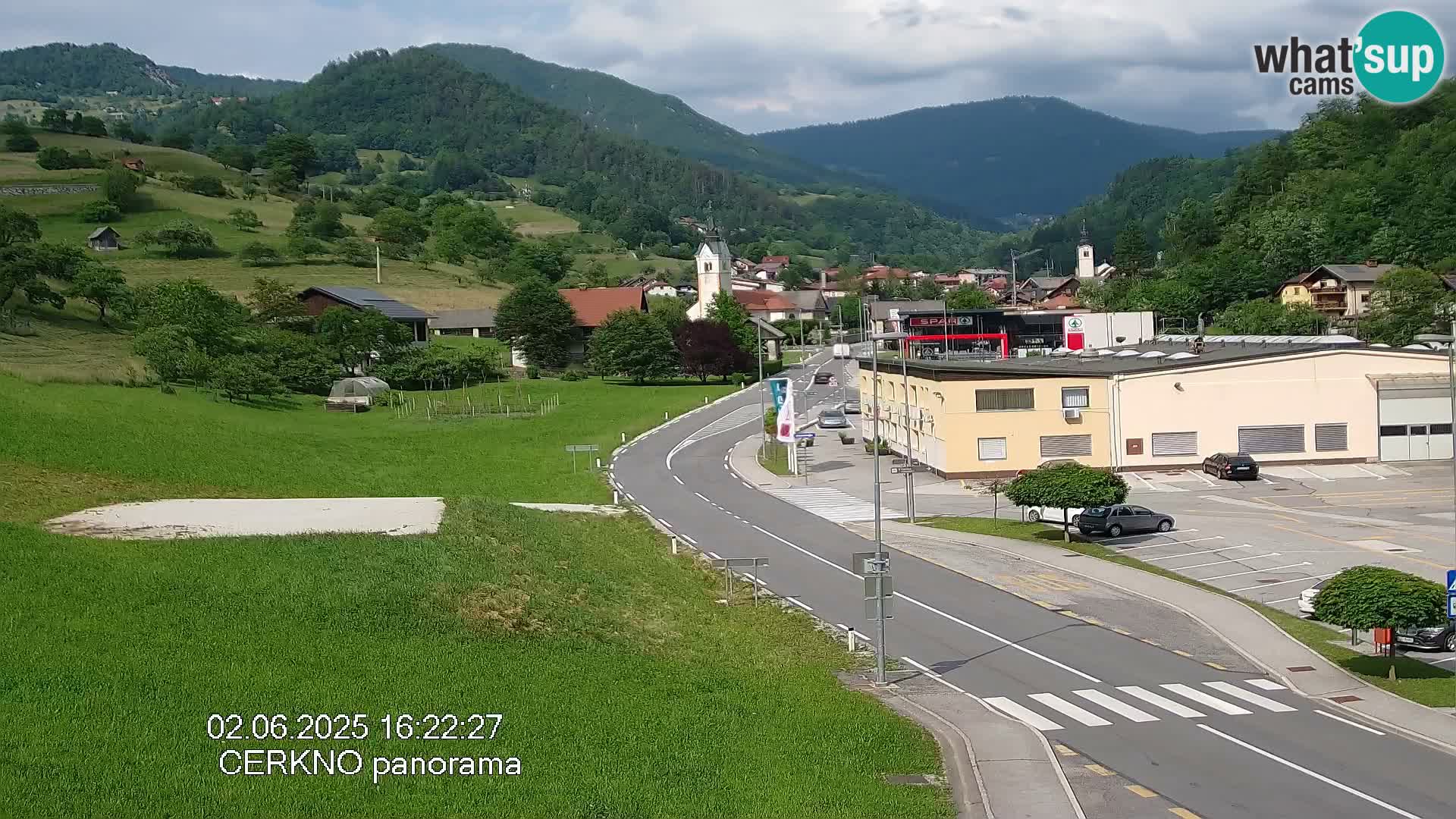 Cerkno entrada a la ciudad Webcam en vivo