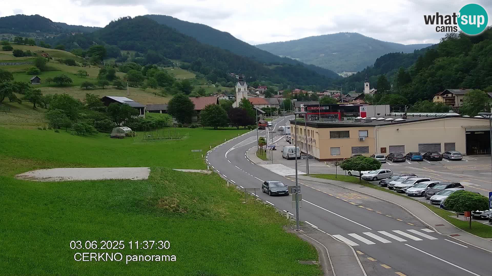 Cerkno ulaz u grad – Kamera uživo