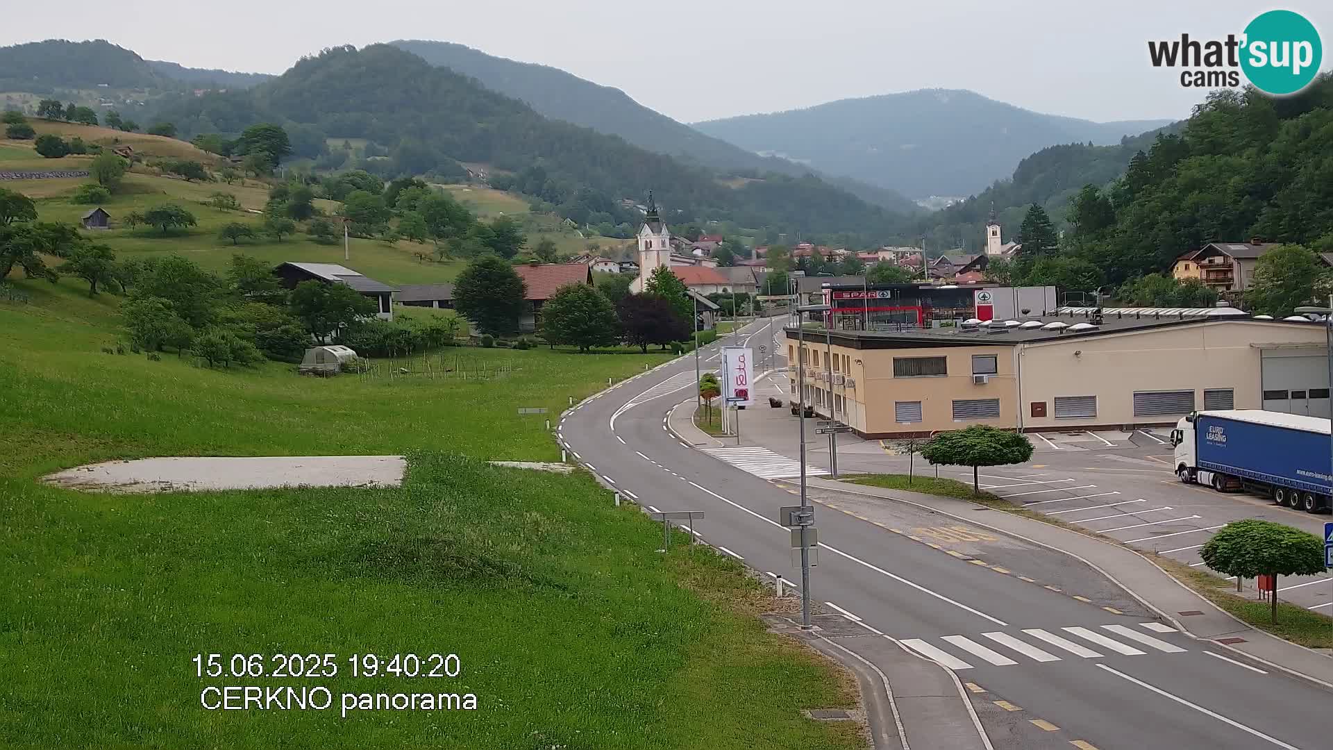 Cerkno city entrance Live Webcam