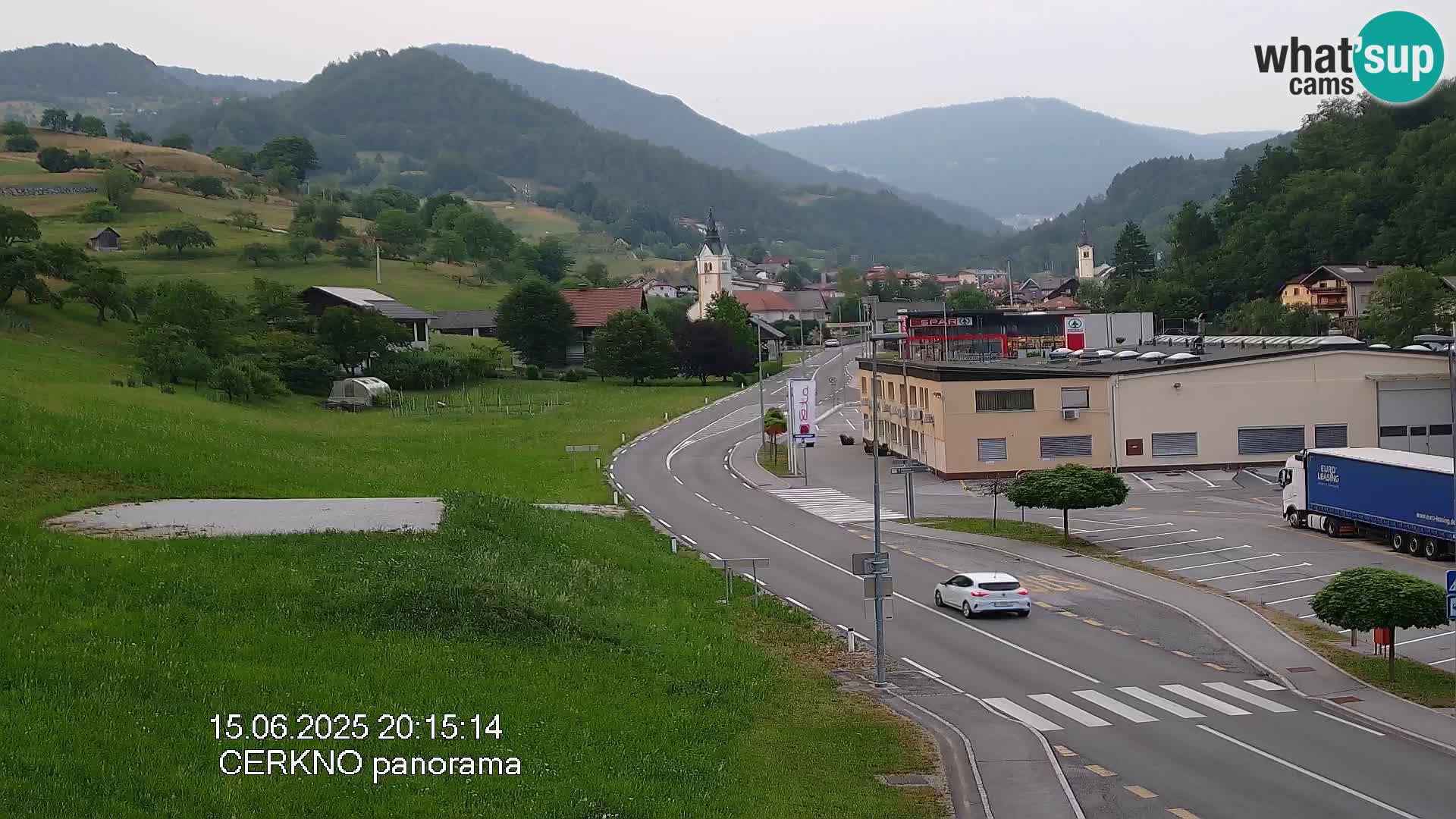 Cerkno city entrance Live Webcam