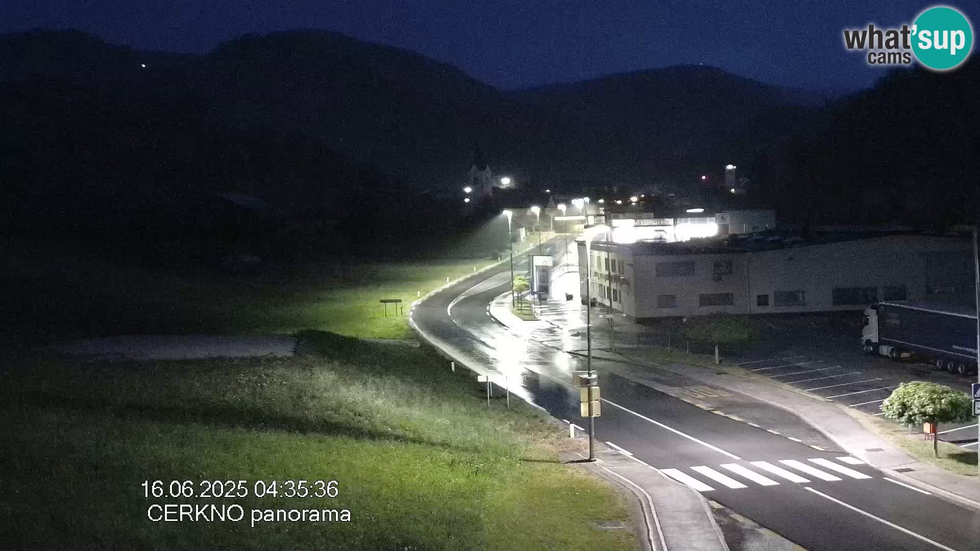 Cerkno city entrance Live Webcam
