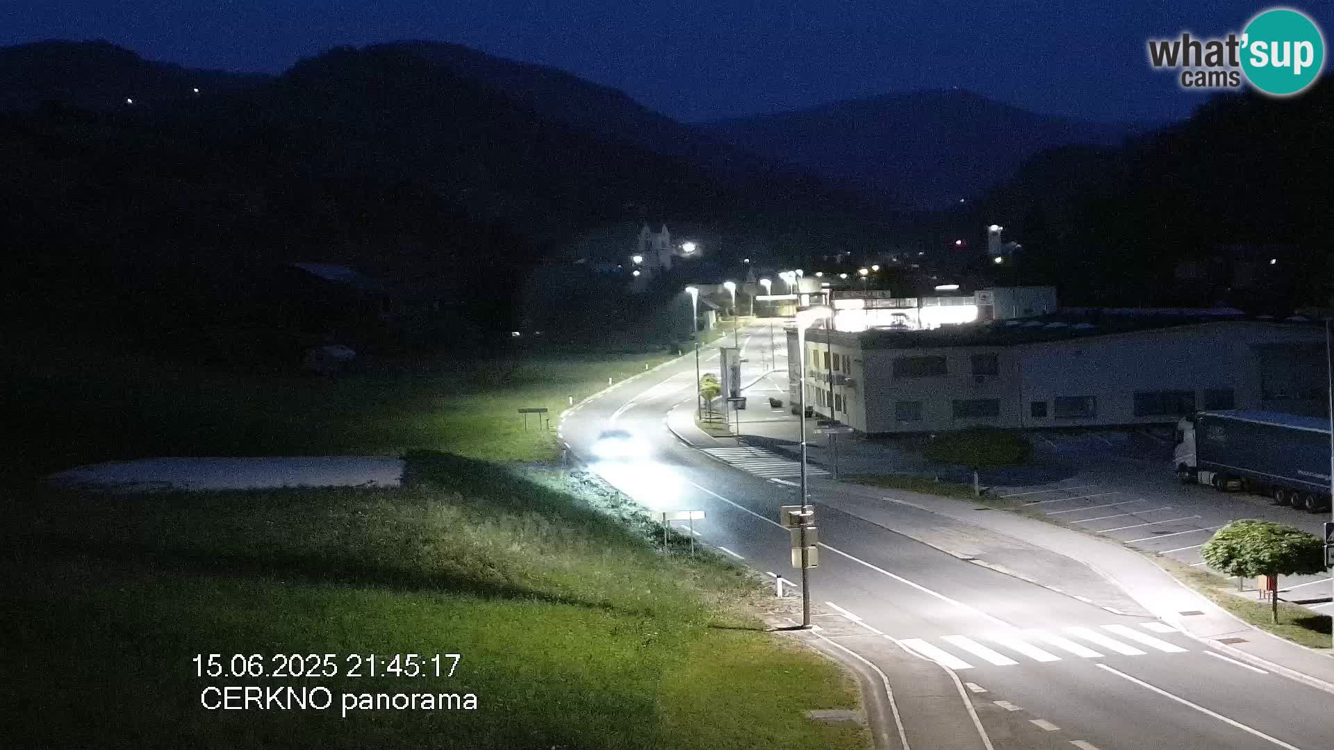 Cerkno city entrance Live Webcam