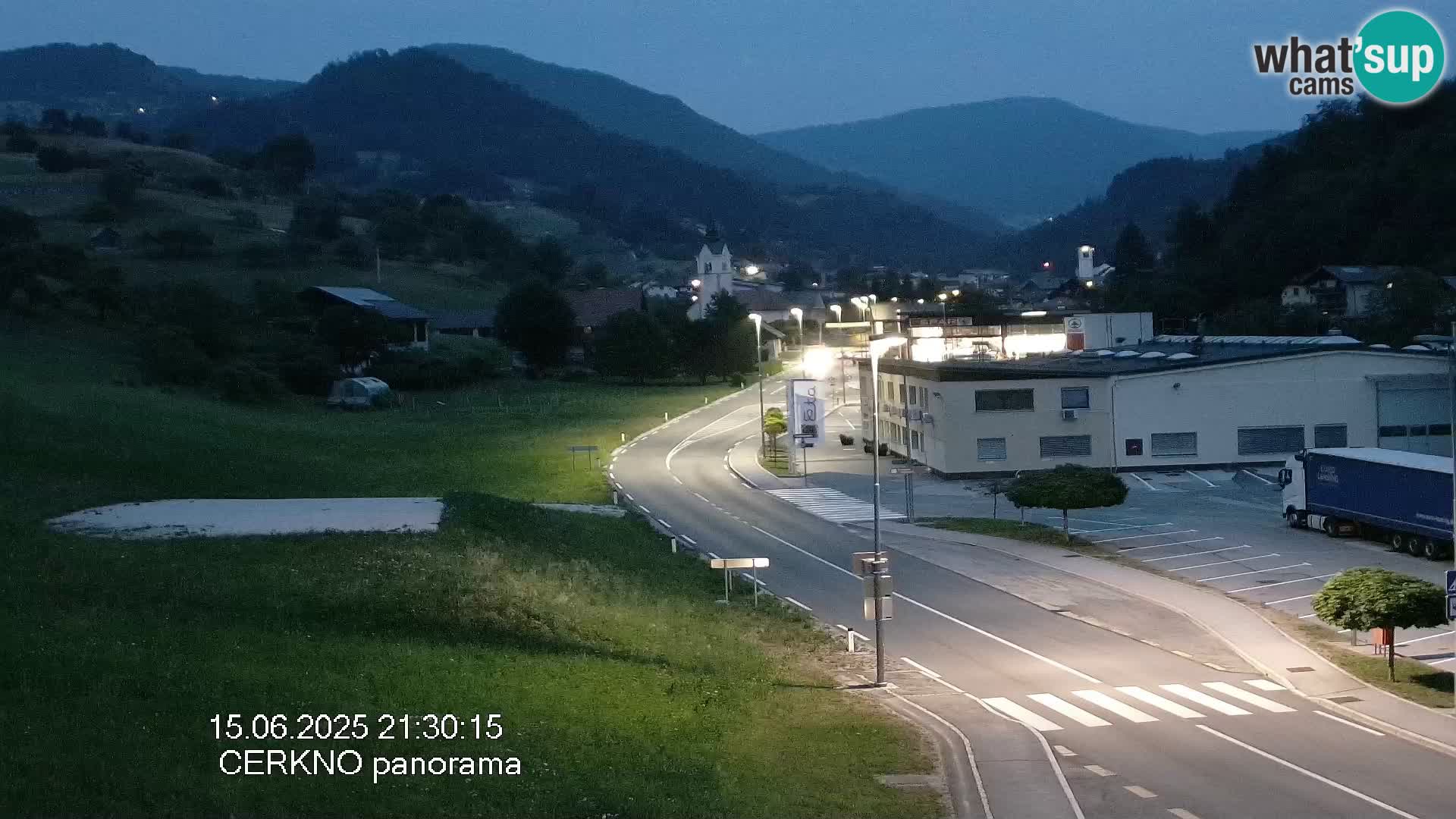 Cerkno entrada a la ciudad Webcam en vivo