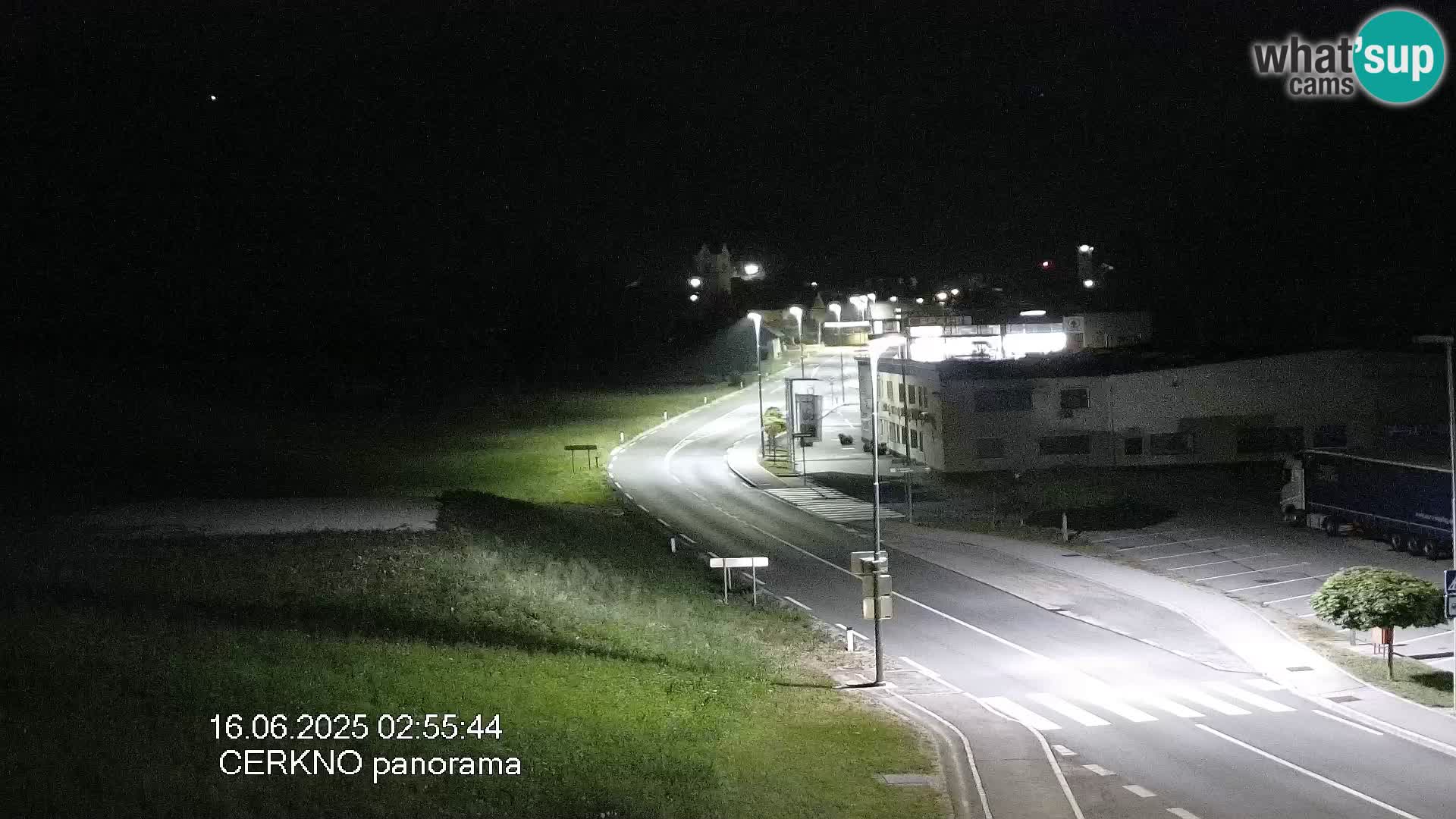 Cerkno city entrance Live Webcam