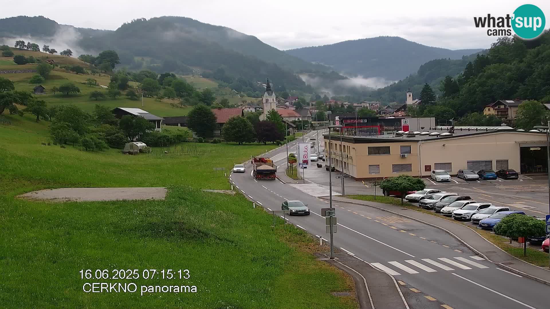 Cerkno entrada a la ciudad Webcam en vivo