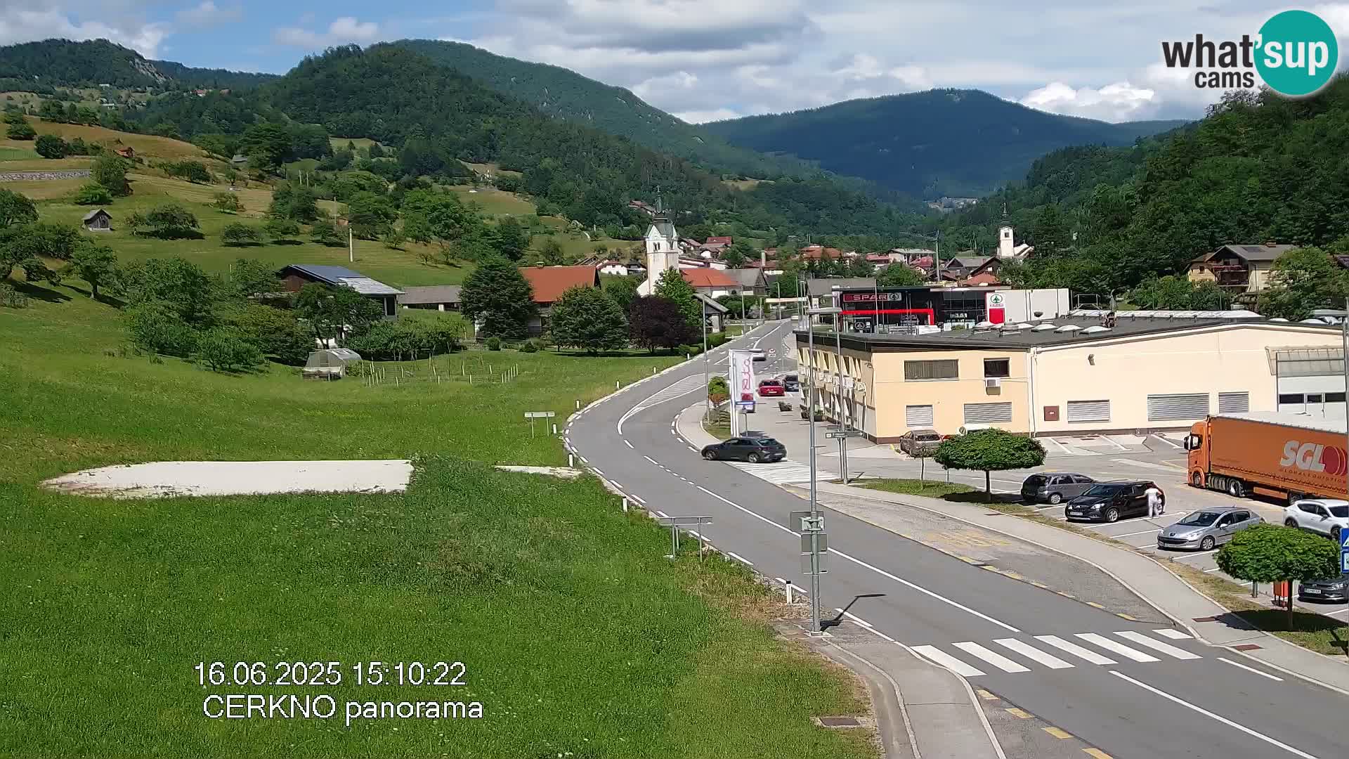 Cerkno ulaz u grad – Kamera uživo