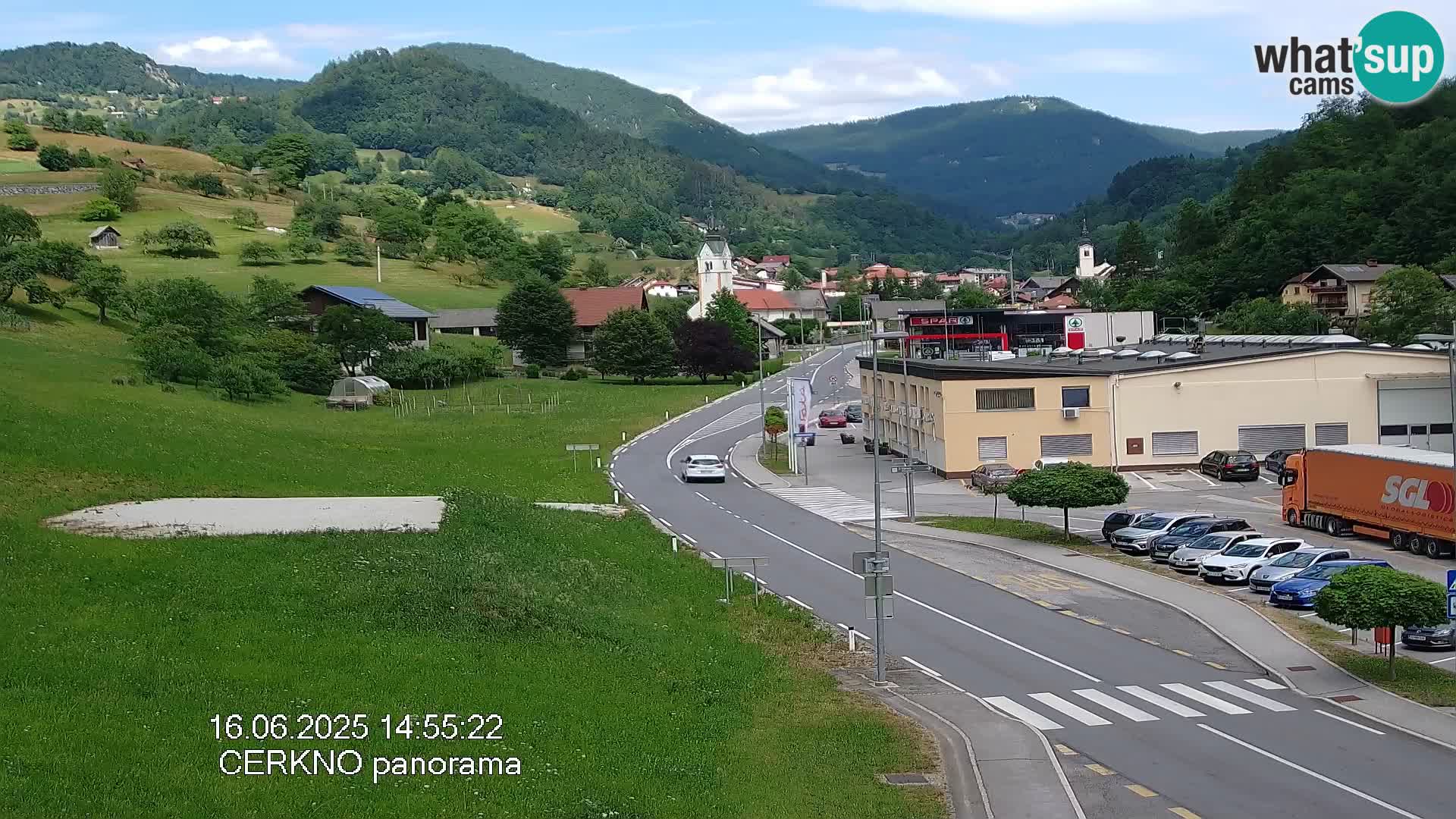 Cerkno ulaz u grad – Kamera uživo