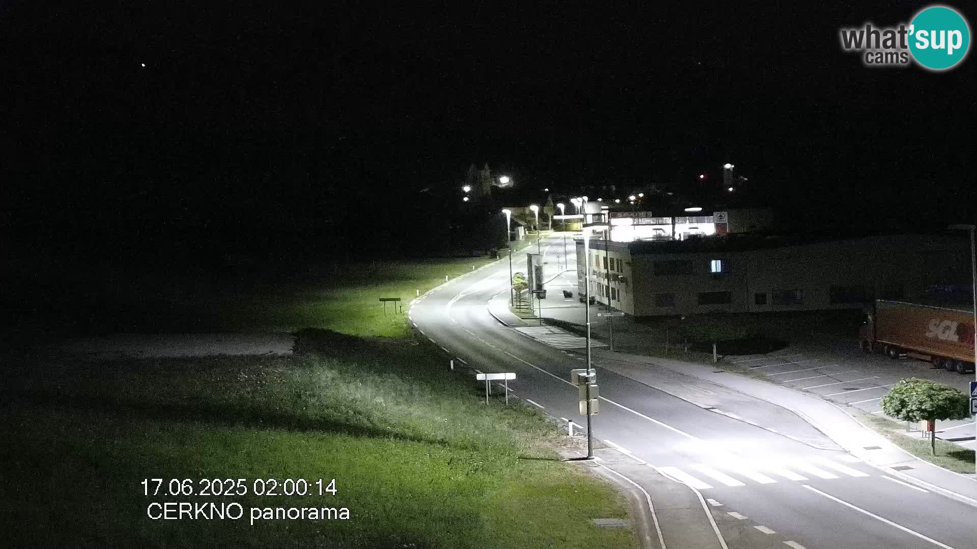 Webcam en direct – Entrée de la ville de Cerkno