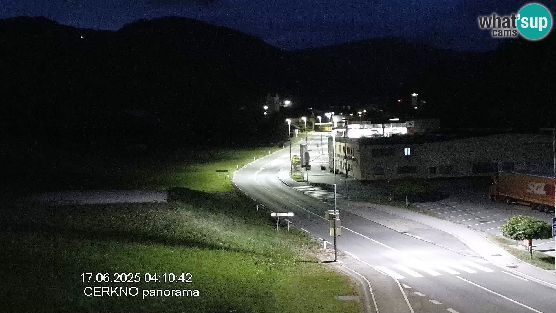 Cerkno entrada a la ciudad Webcam en vivo