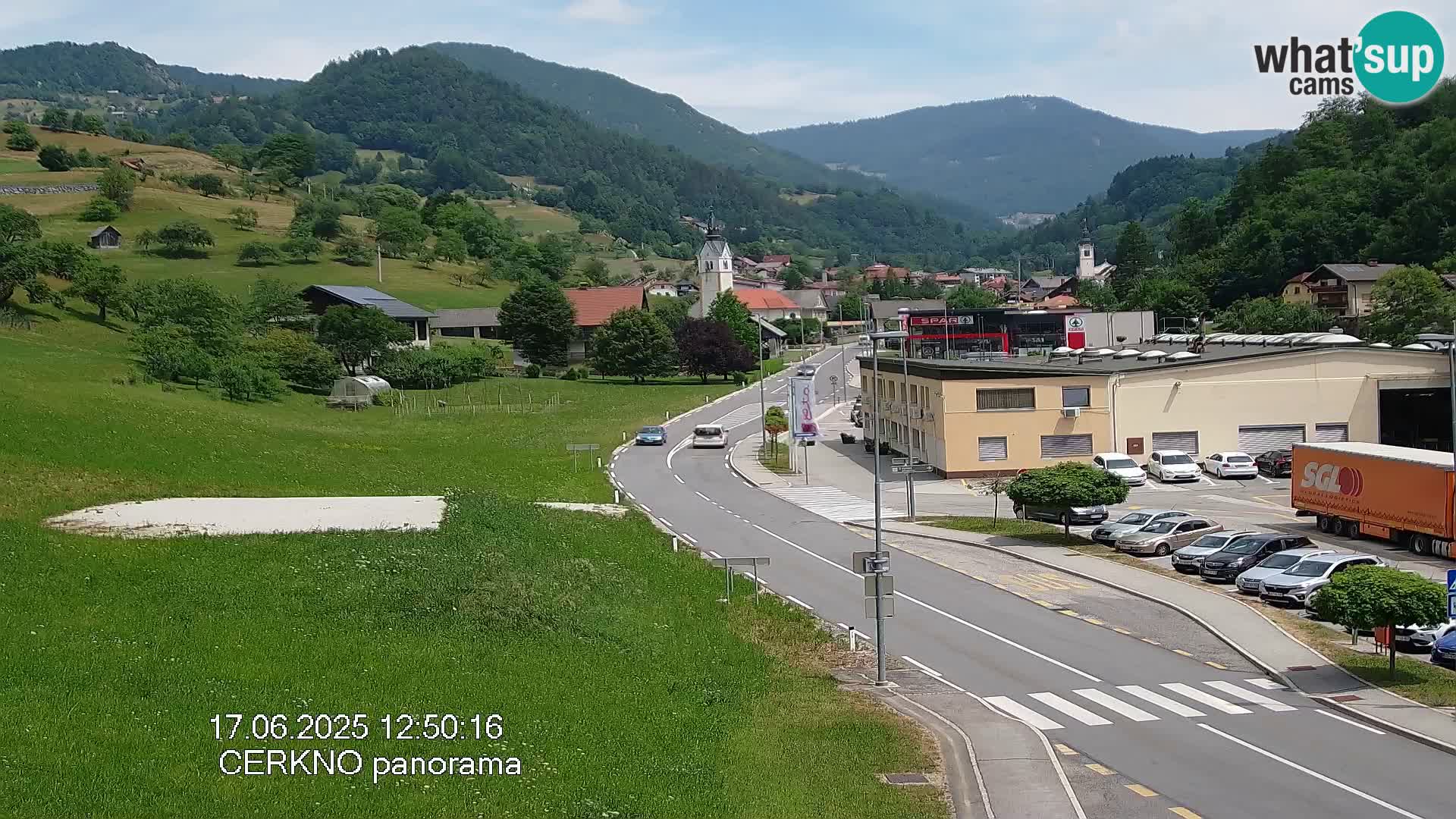 Cerkno ulaz u grad – Kamera uživo