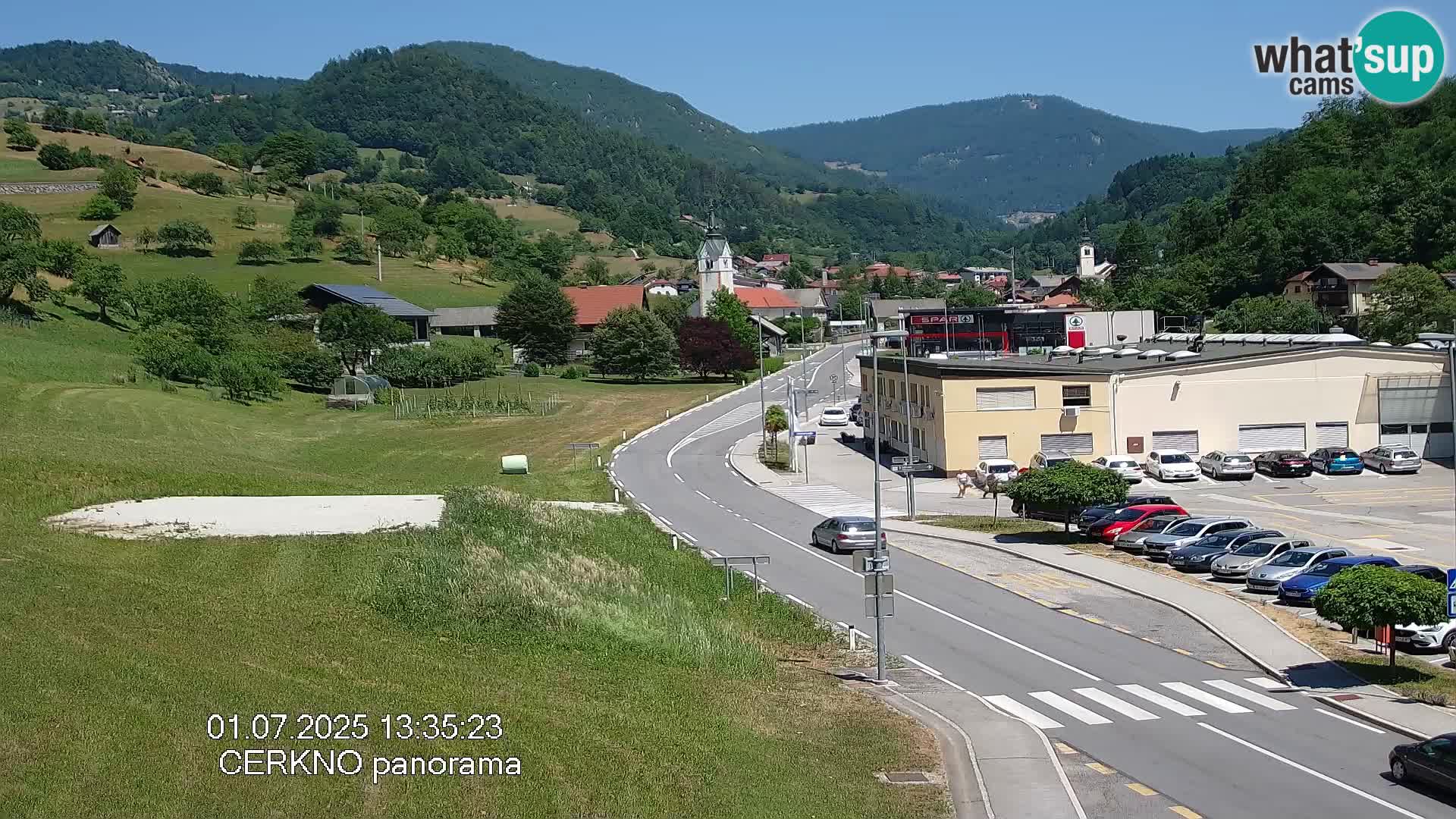 Cerkno ulaz u grad – Kamera uživo