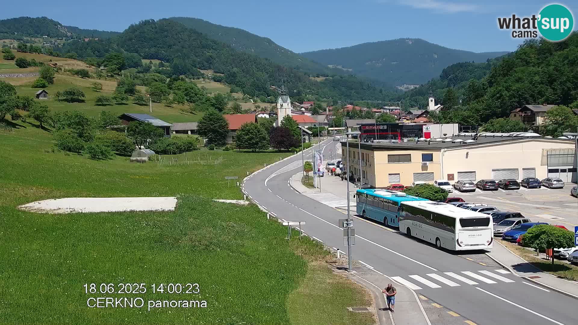 Cerkno city entrance Live Webcam