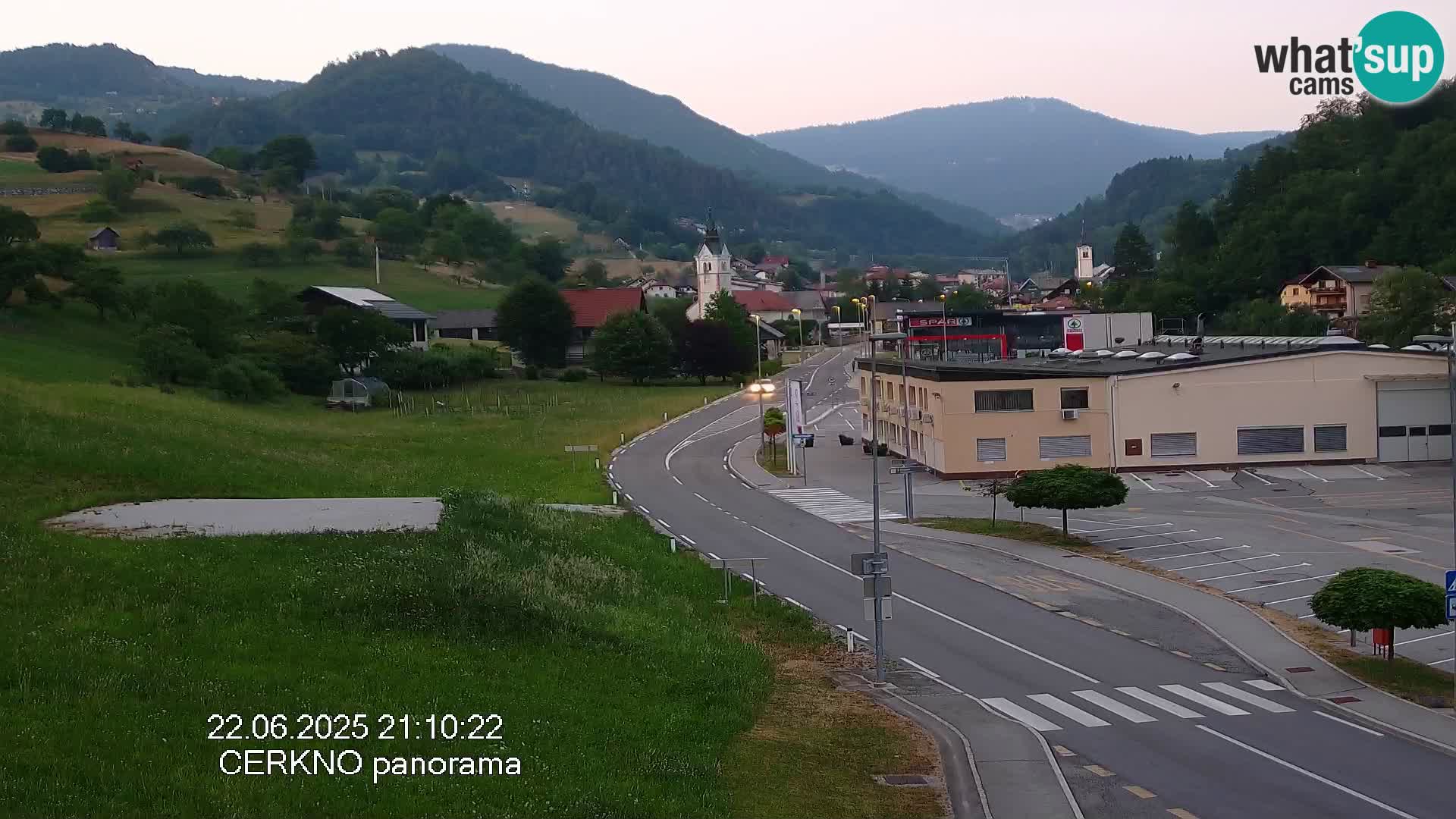 Cerkno city entrance Live Webcam