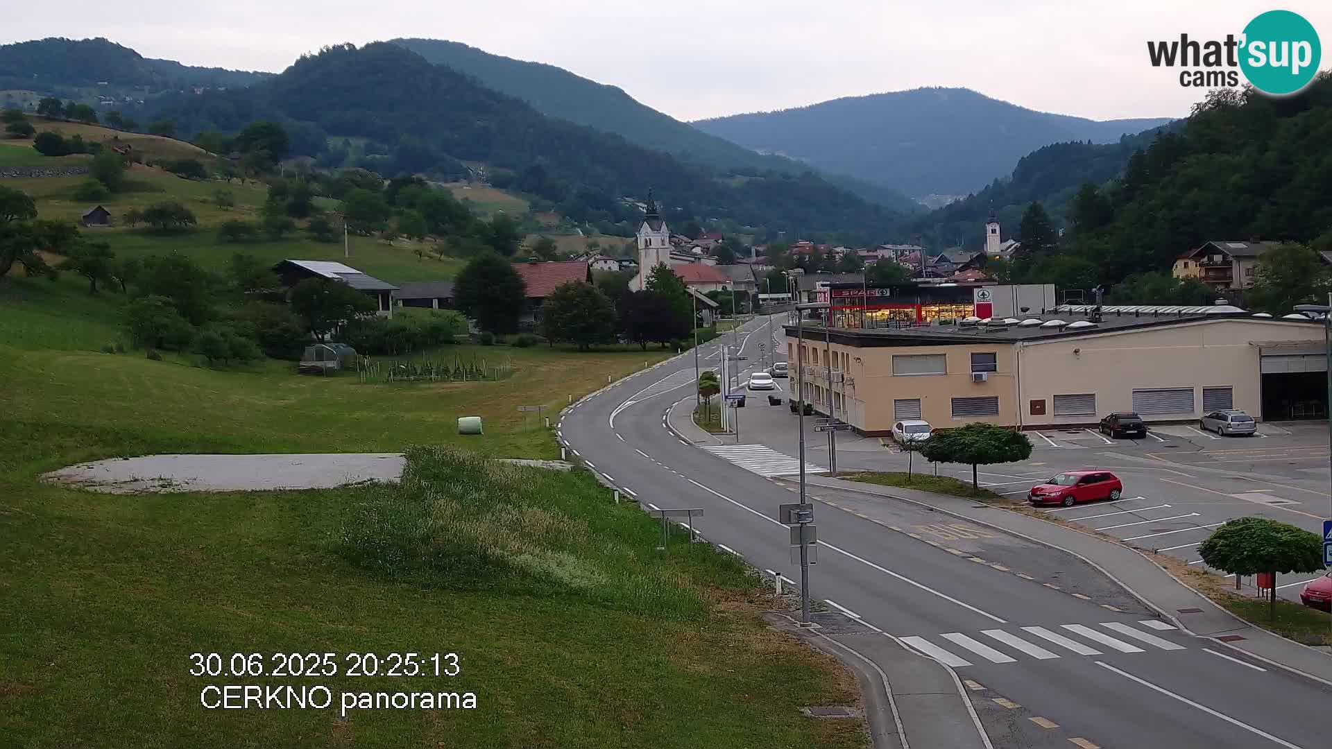 Cerkno entrada a la ciudad Webcam en vivo