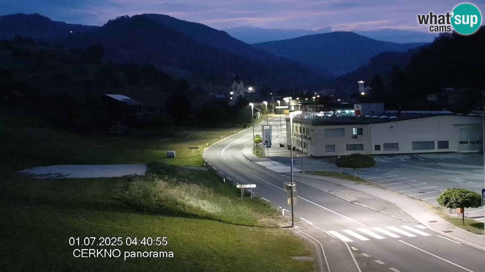 Webcam en direct – Entrée de la ville de Cerkno
