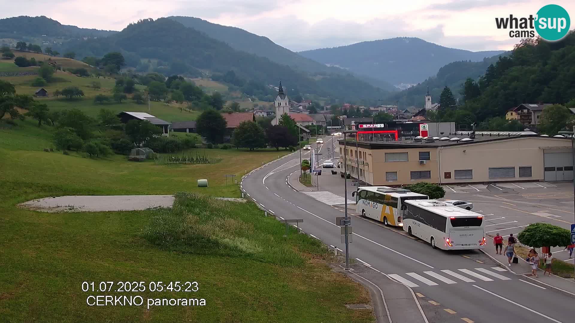 Cerkno entrada a la ciudad Webcam en vivo