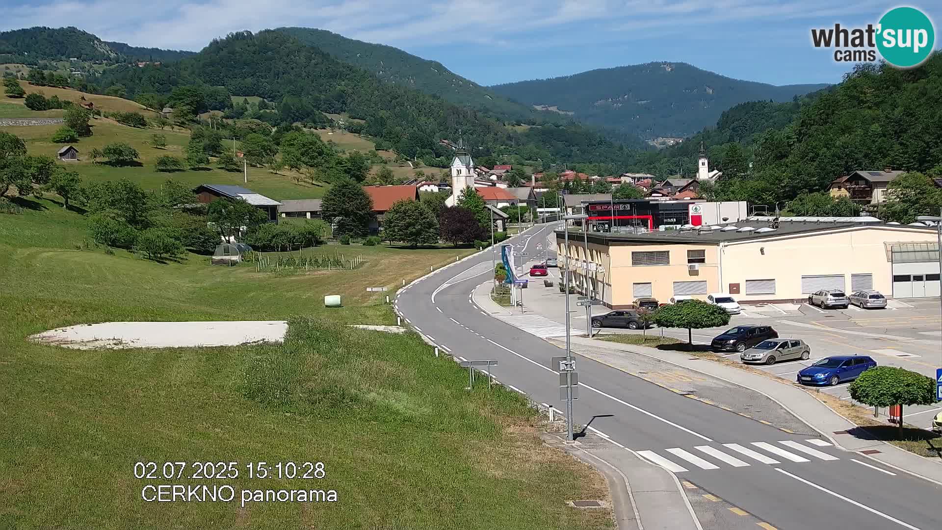 Cerkno entrada a la ciudad Webcam en vivo