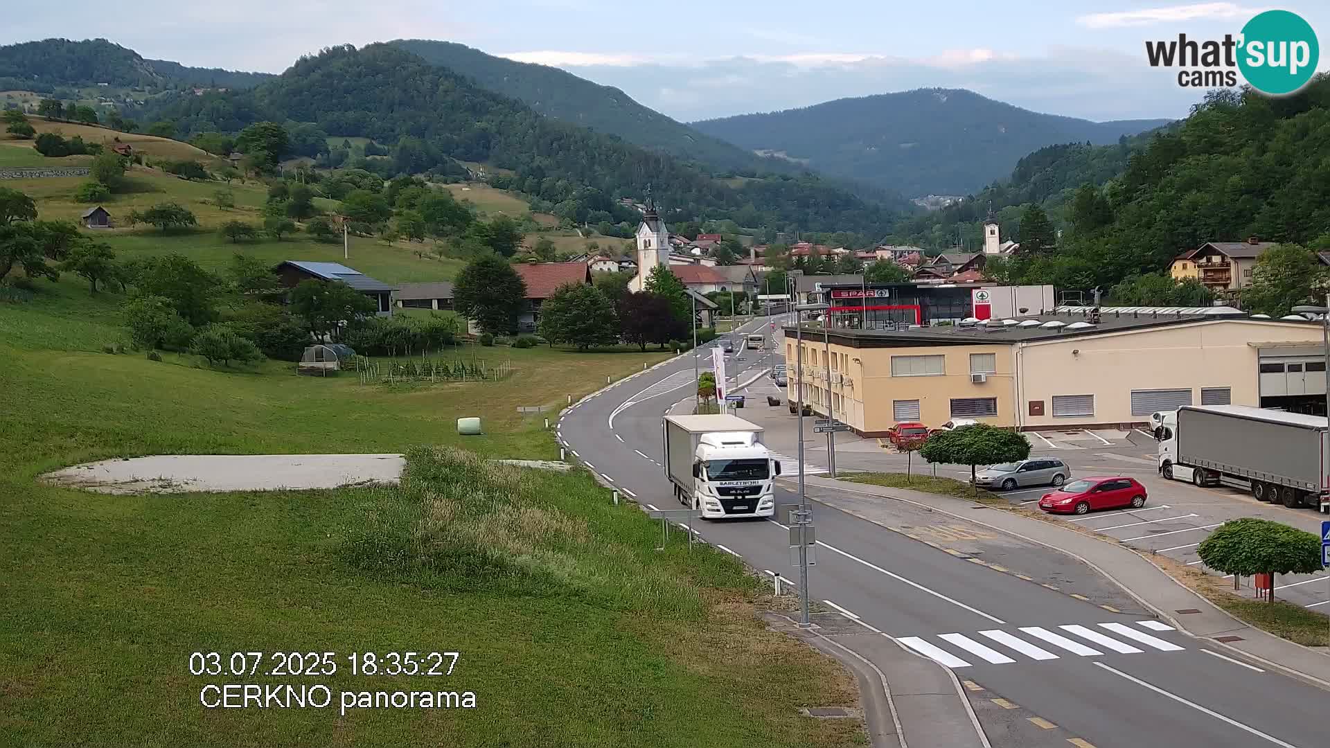 Cerkno ulaz u grad – Kamera uživo