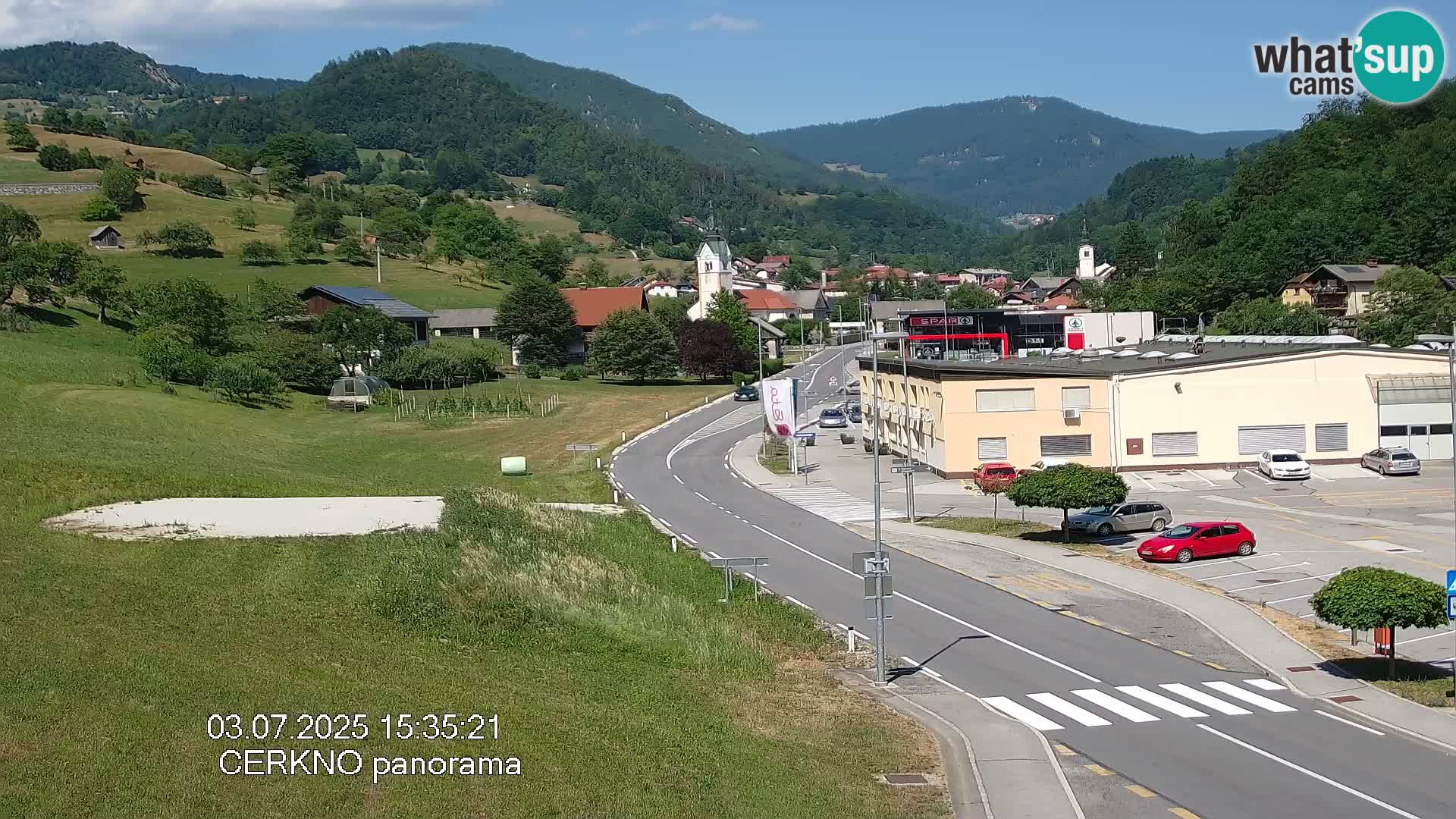 Cerkno ulaz u grad – Kamera uživo