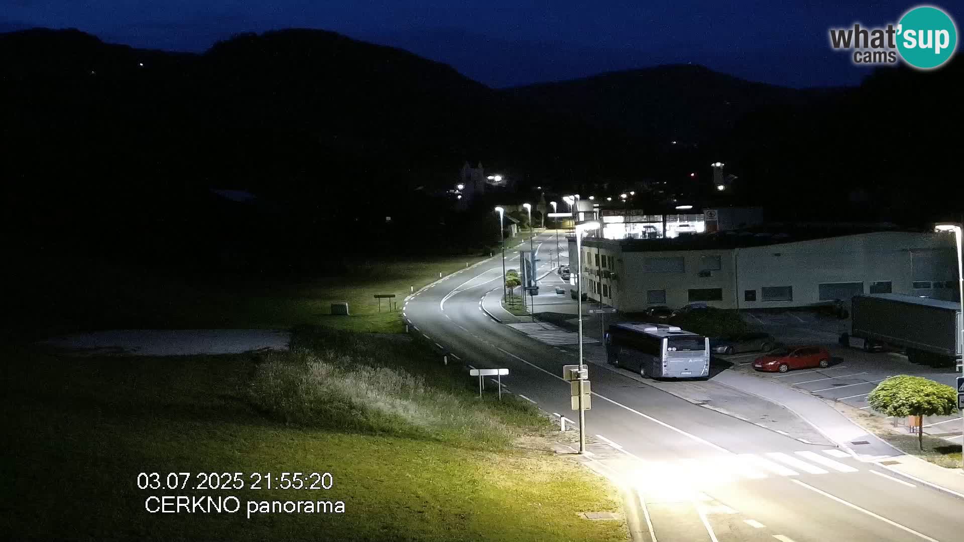 Cerkno city entrance Live Webcam