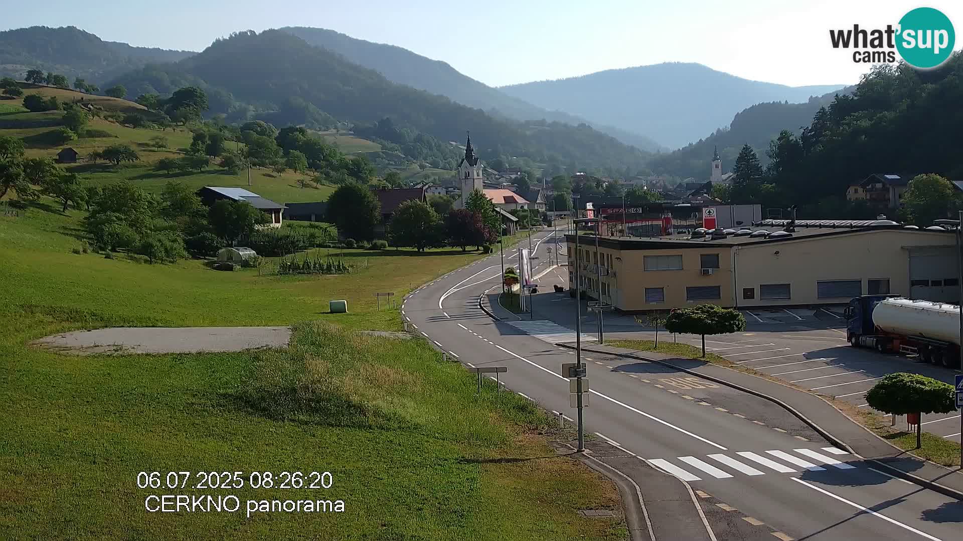 Cerkno entrada a la ciudad Webcam en vivo