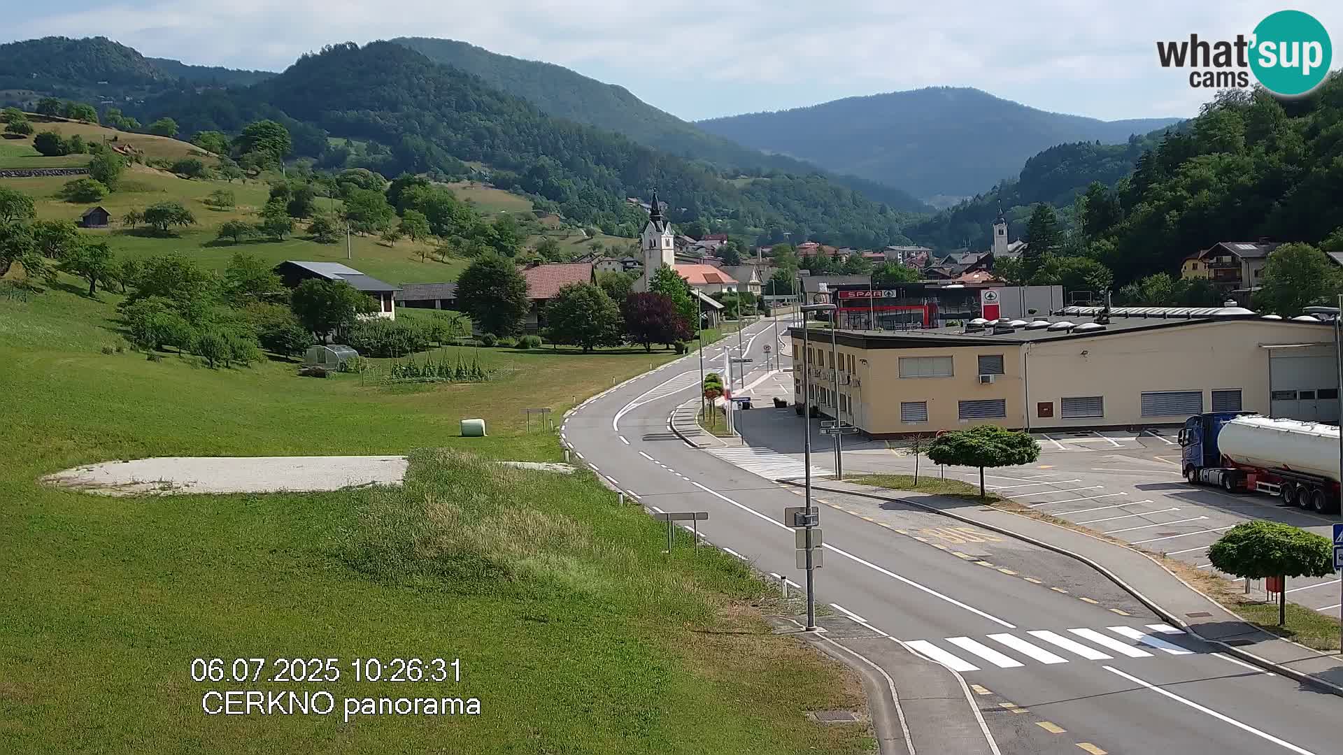 Cerkno ulaz u grad – Kamera uživo