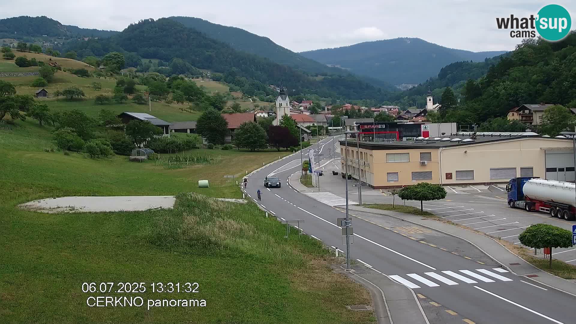 Cerkno city entrance Live Webcam