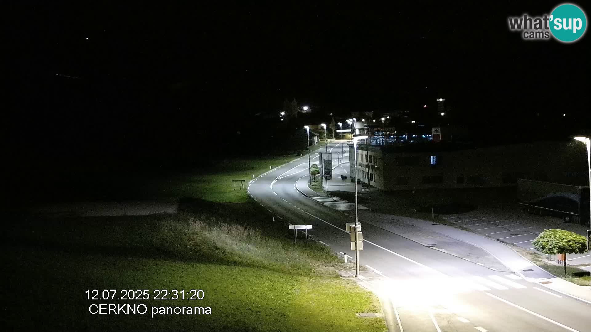 Cerkno city entrance Live Webcam