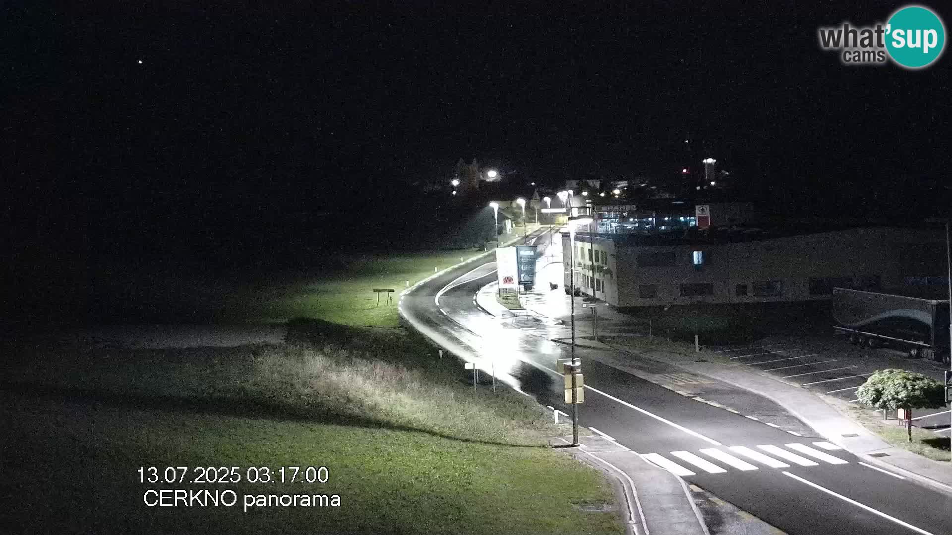 Cerkno city entrance Live Webcam