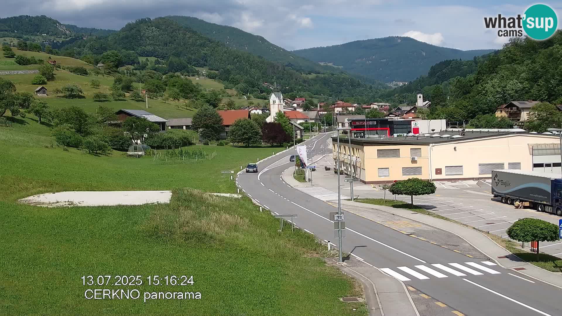 Cerkno ulaz u grad – Kamera uživo