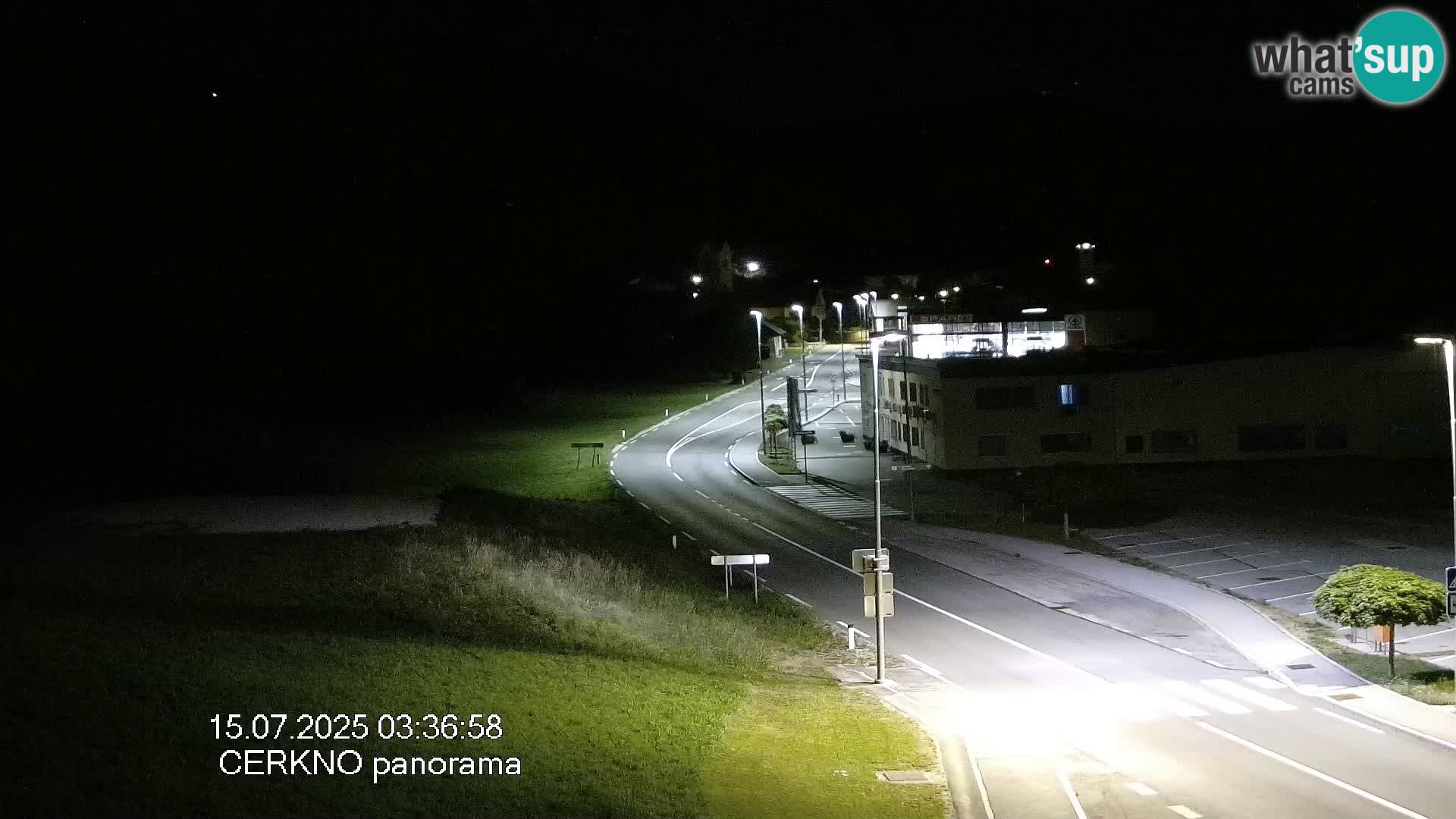 Webcam en direct – Entrée de la ville de Cerkno