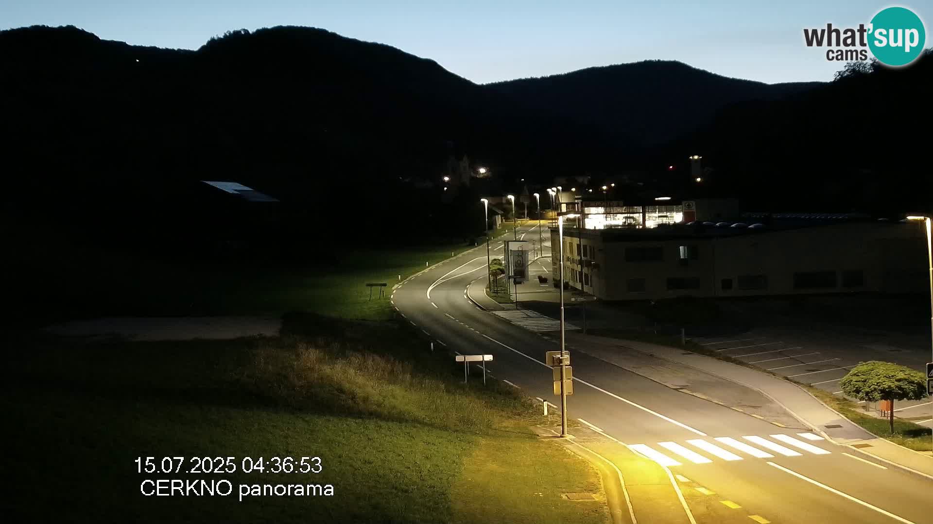Cerkno entrada a la ciudad Webcam en vivo