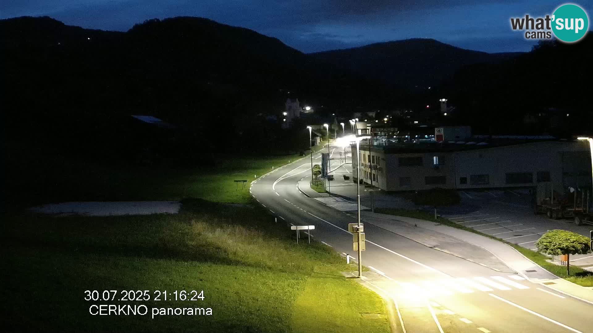 Cerkno city entrance Live Webcam