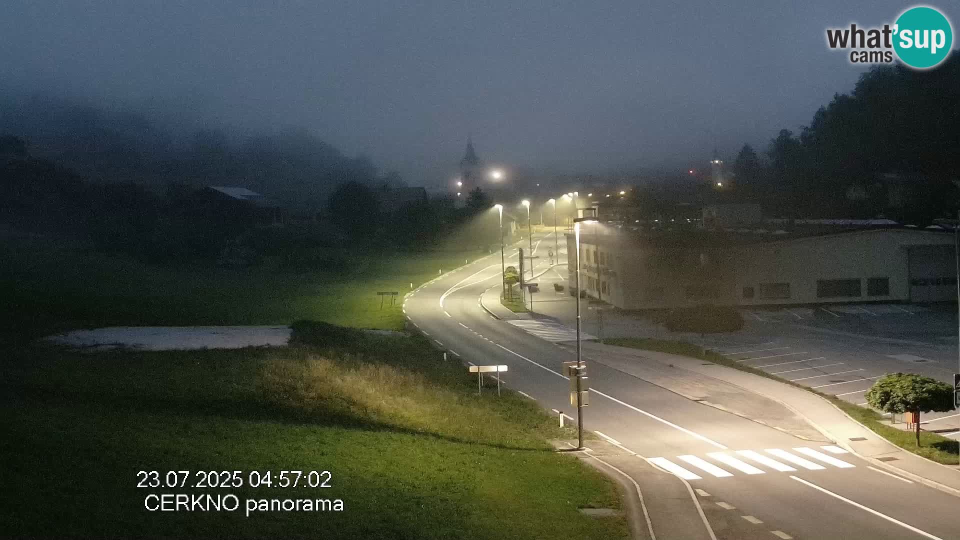 Cerkno entrada a la ciudad Webcam en vivo