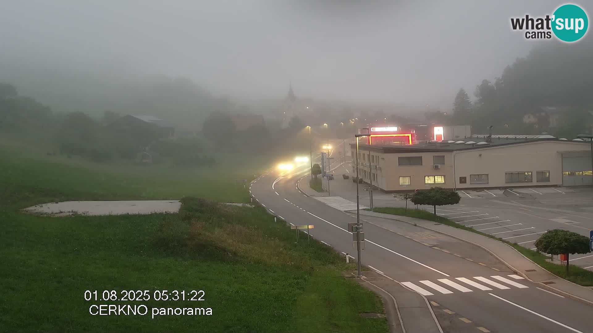 Webcam en direct – Entrée de la ville de Cerkno