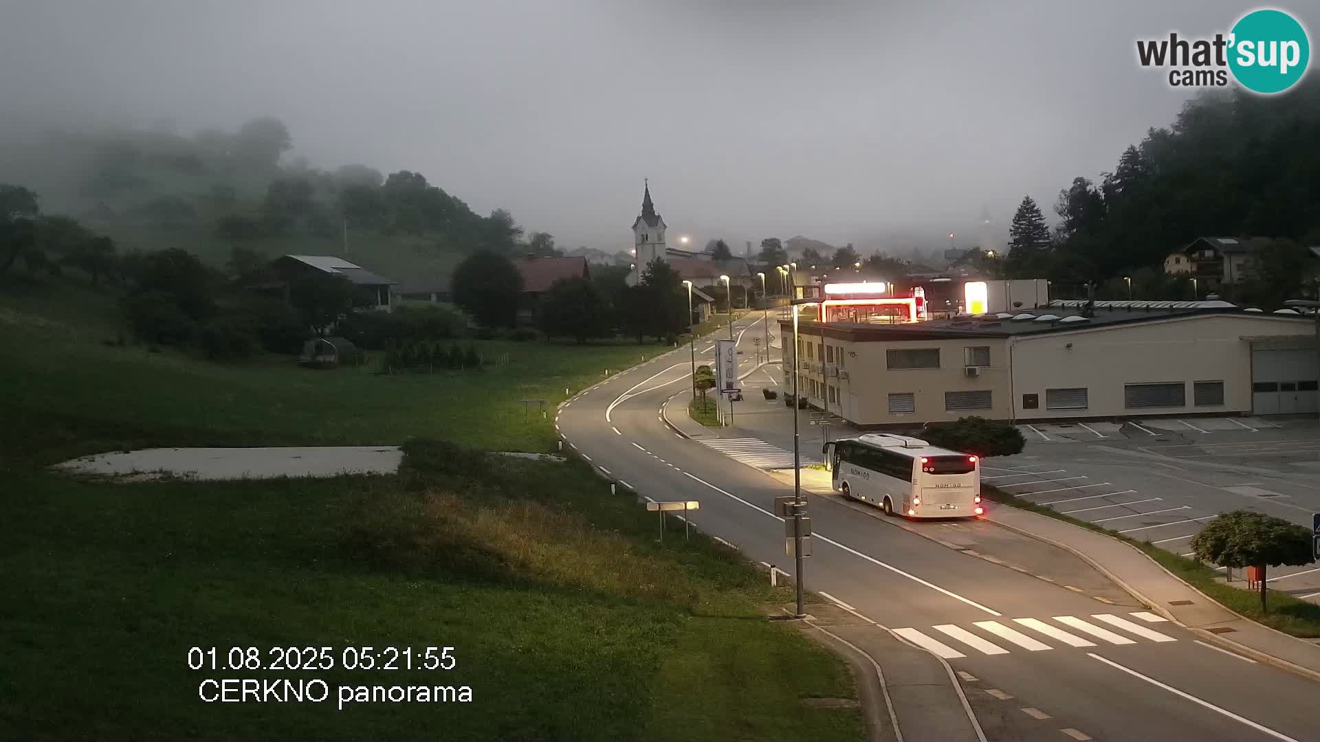 Cerkno city entrance Live Webcam
