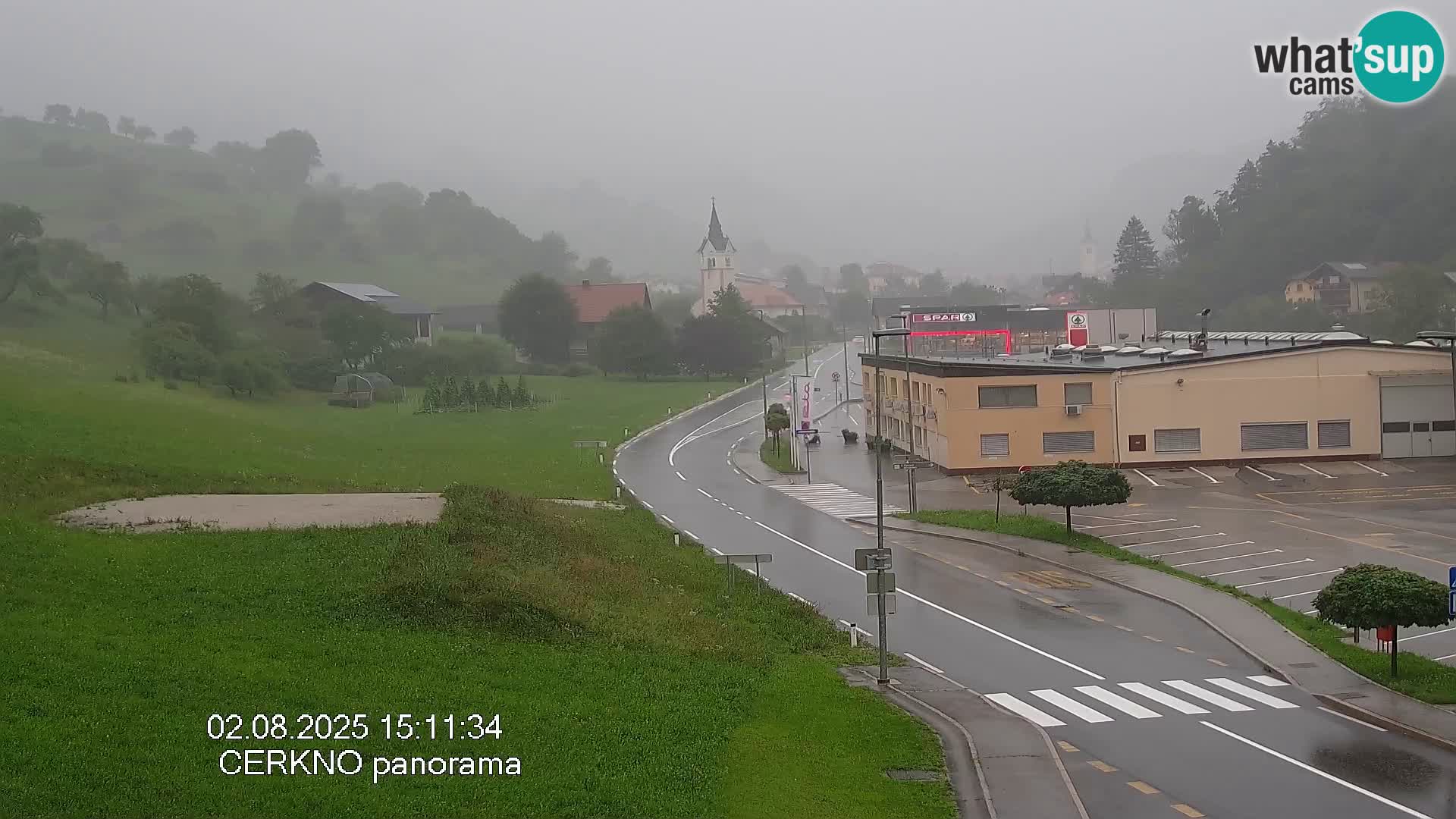 Cerkno city entrance Live Webcam