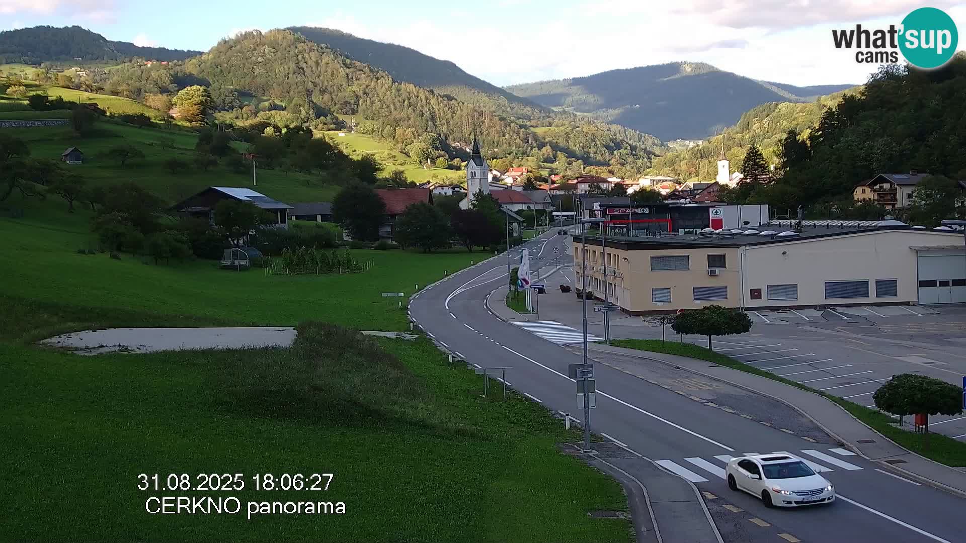 Cerkno city entrance Live Webcam