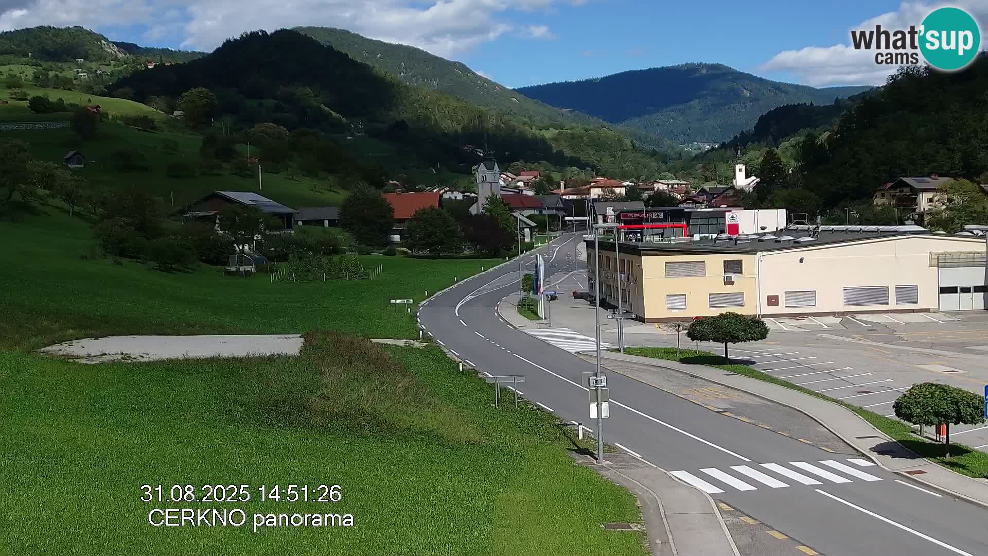 Cerkno ulaz u grad – Kamera uživo