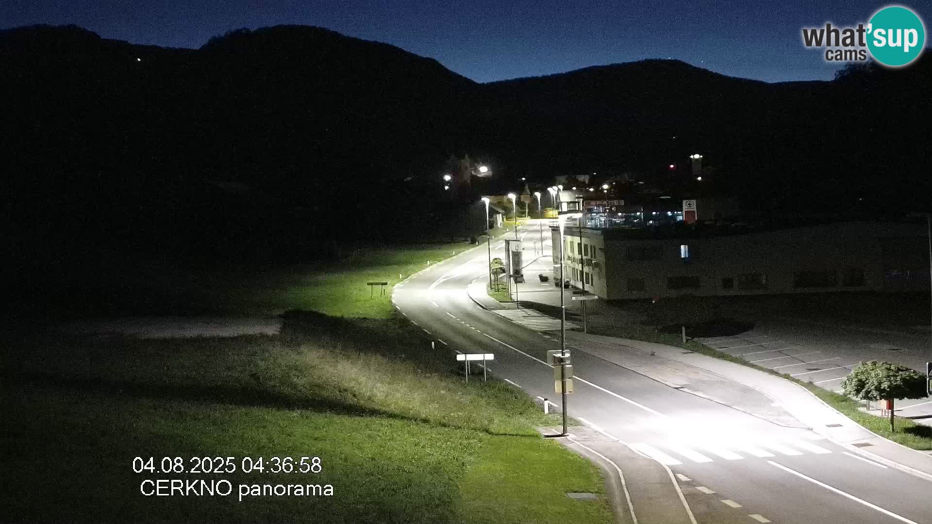 Webcam en direct – Entrée de la ville de Cerkno