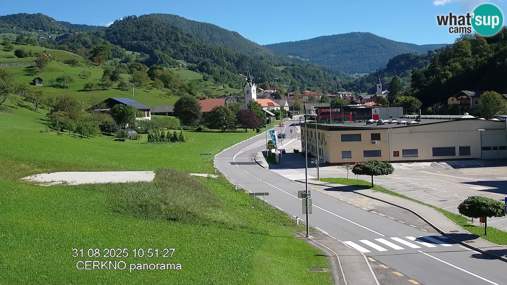 Cerkno ulaz u grad – Kamera uživo
