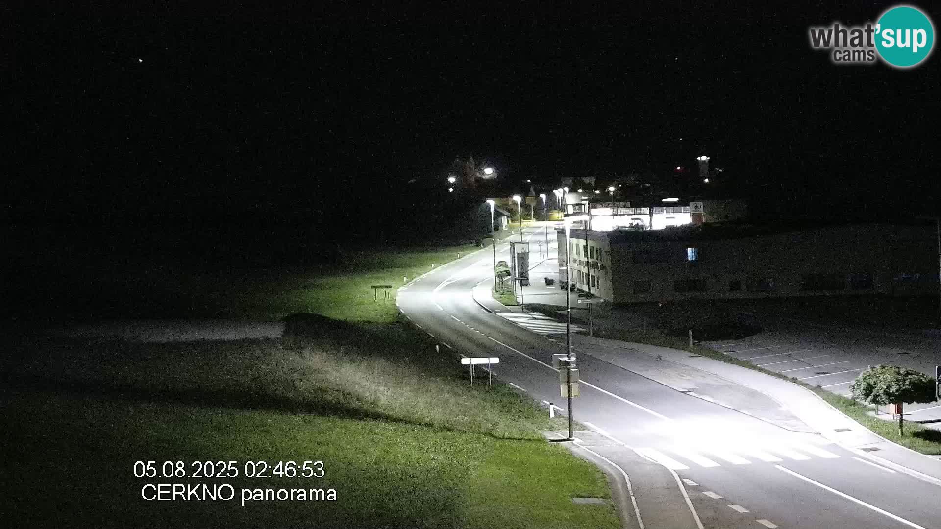 Cerkno city entrance Live Webcam