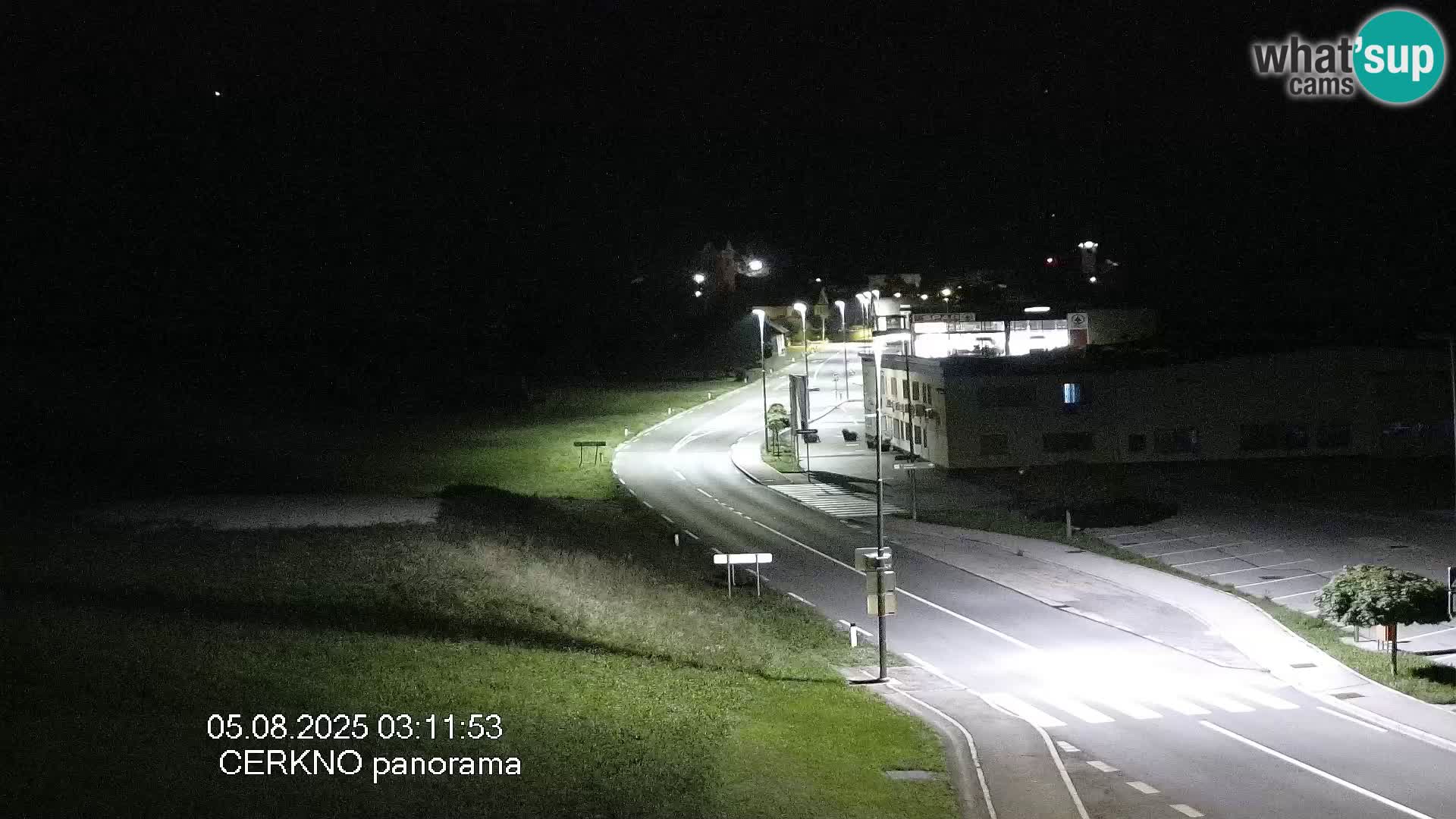 Webcam en direct – Entrée de la ville de Cerkno