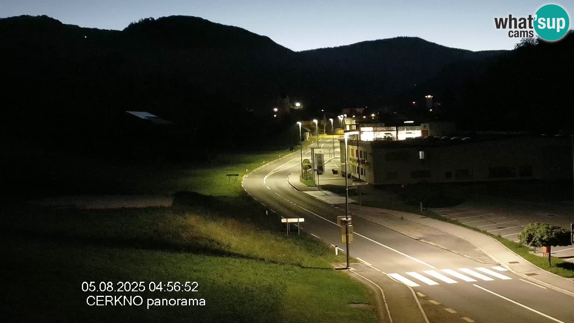 Cerkno city entrance Live Webcam
