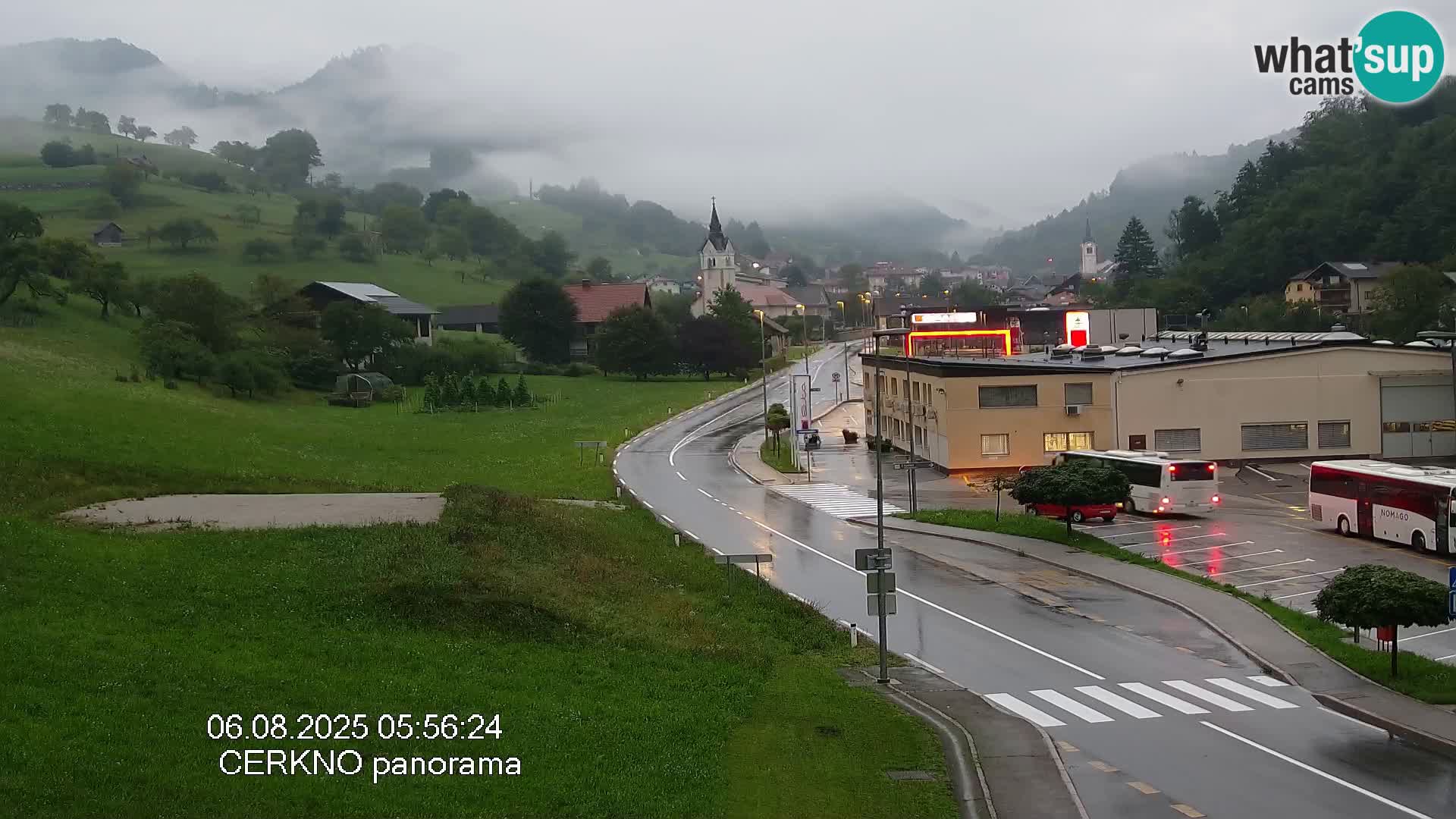 Cerkno city entrance Live Webcam