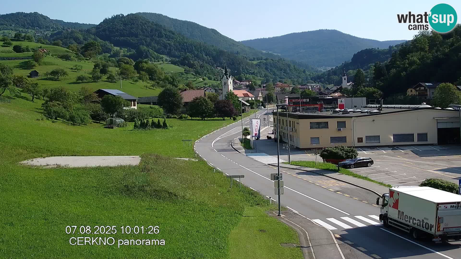 Cerkno ulaz u grad – Kamera uživo
