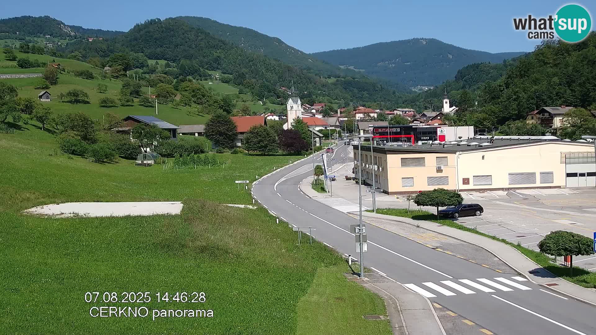 Cerkno ulaz u grad – Kamera uživo