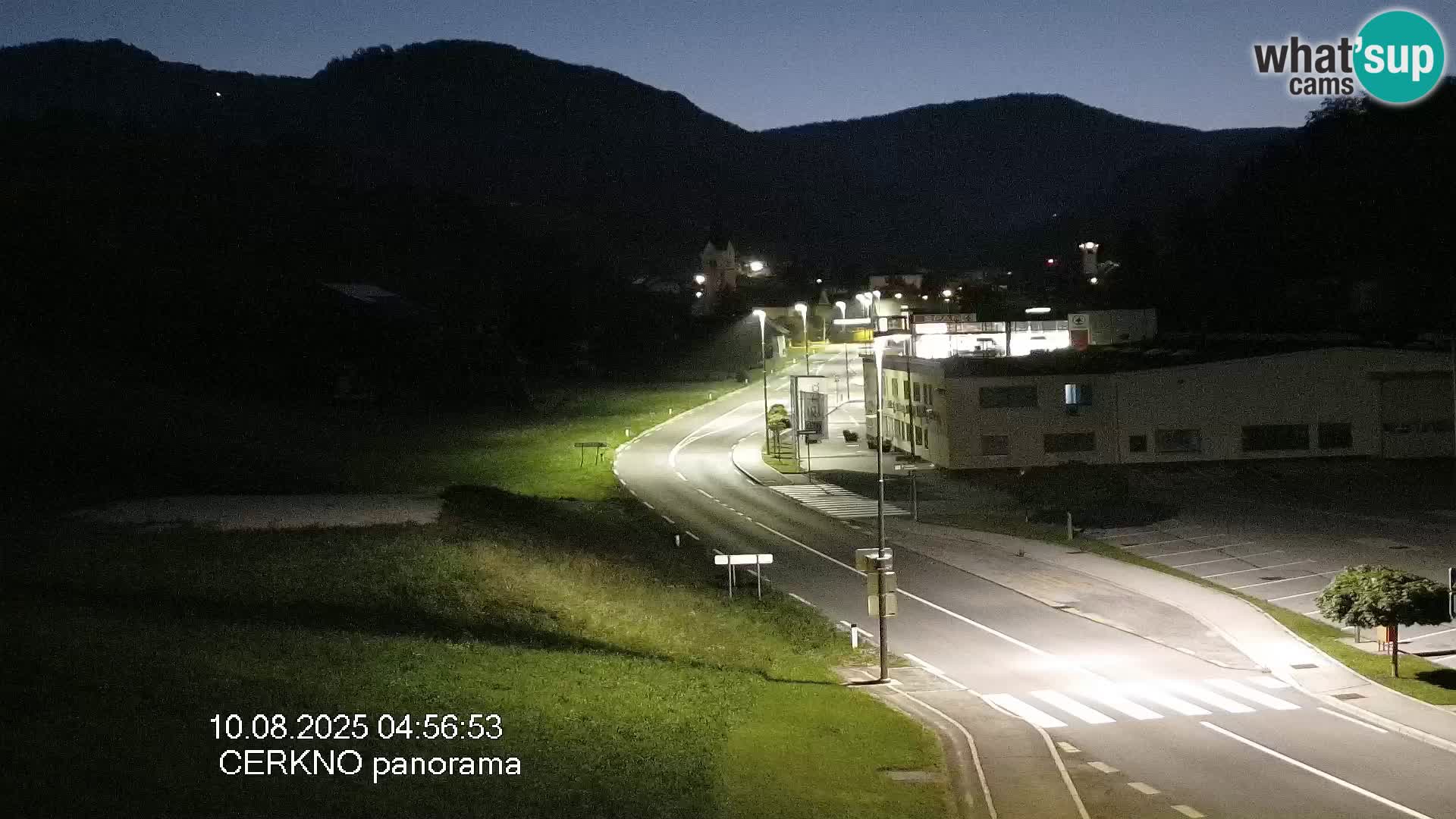 Cerkno city entrance Live Webcam