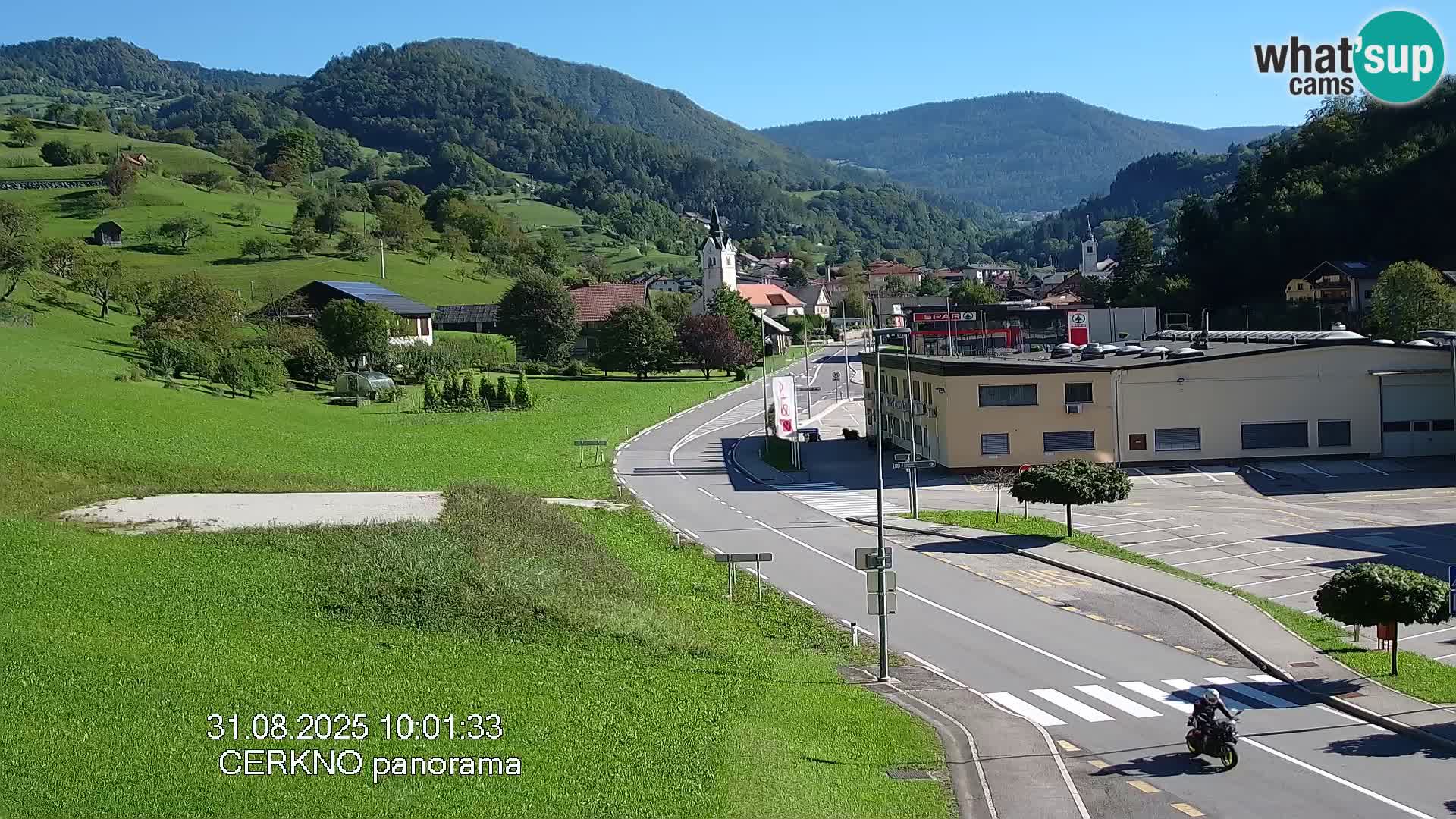 Cerkno city entrance Live Webcam