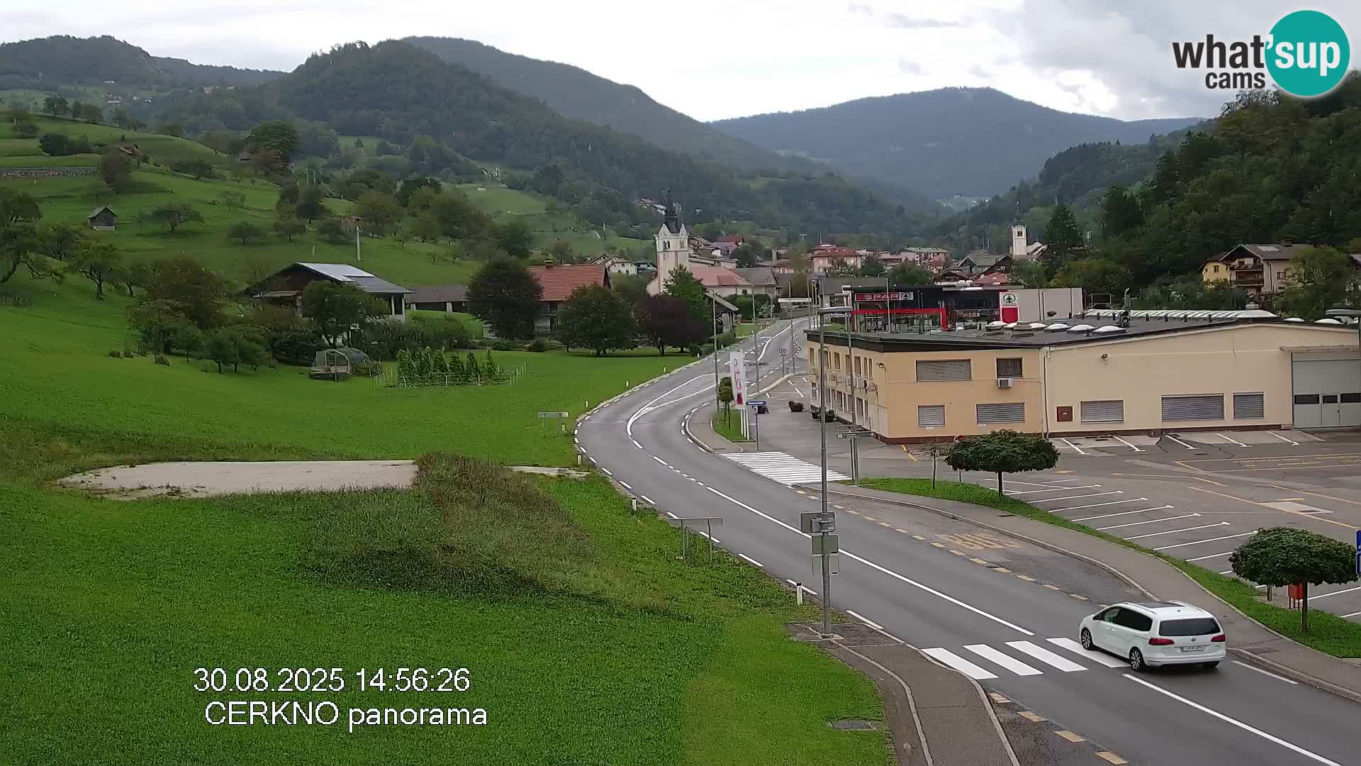Cerkno entrada a la ciudad Webcam en vivo